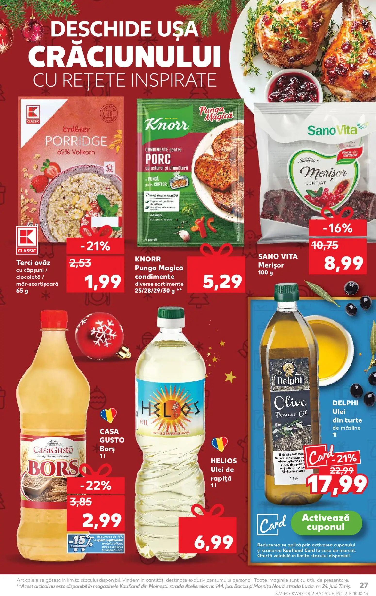 Kaufland RO akciós ujság - amely érvényes a következő dátumtól: 19.11.2025 | Oldal: 27 | Termékek: Bors