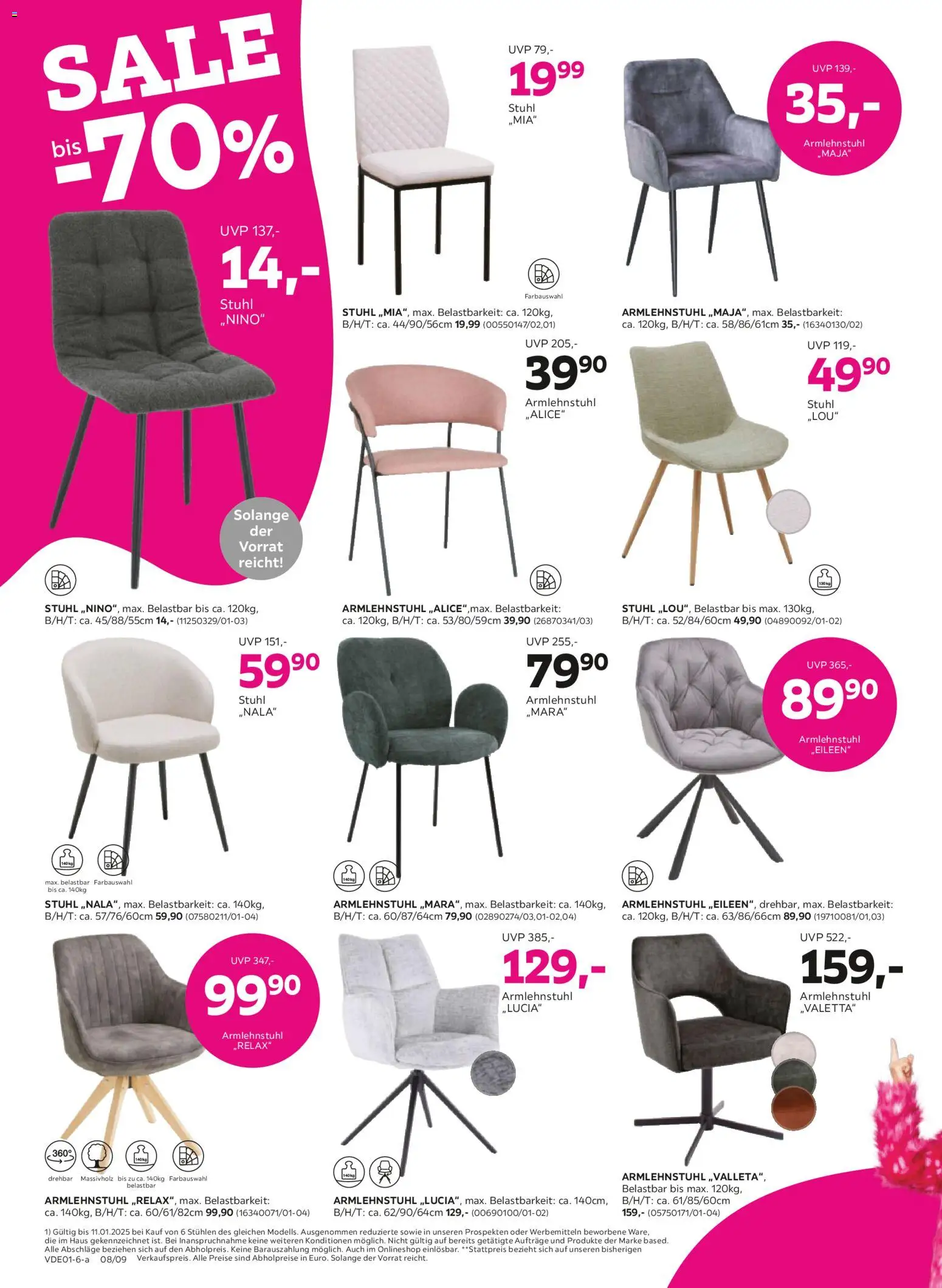 Mömax Prospekt 	 – gültig ab 20.12.2025 | Seite: 8 | Produkte: Stuhl