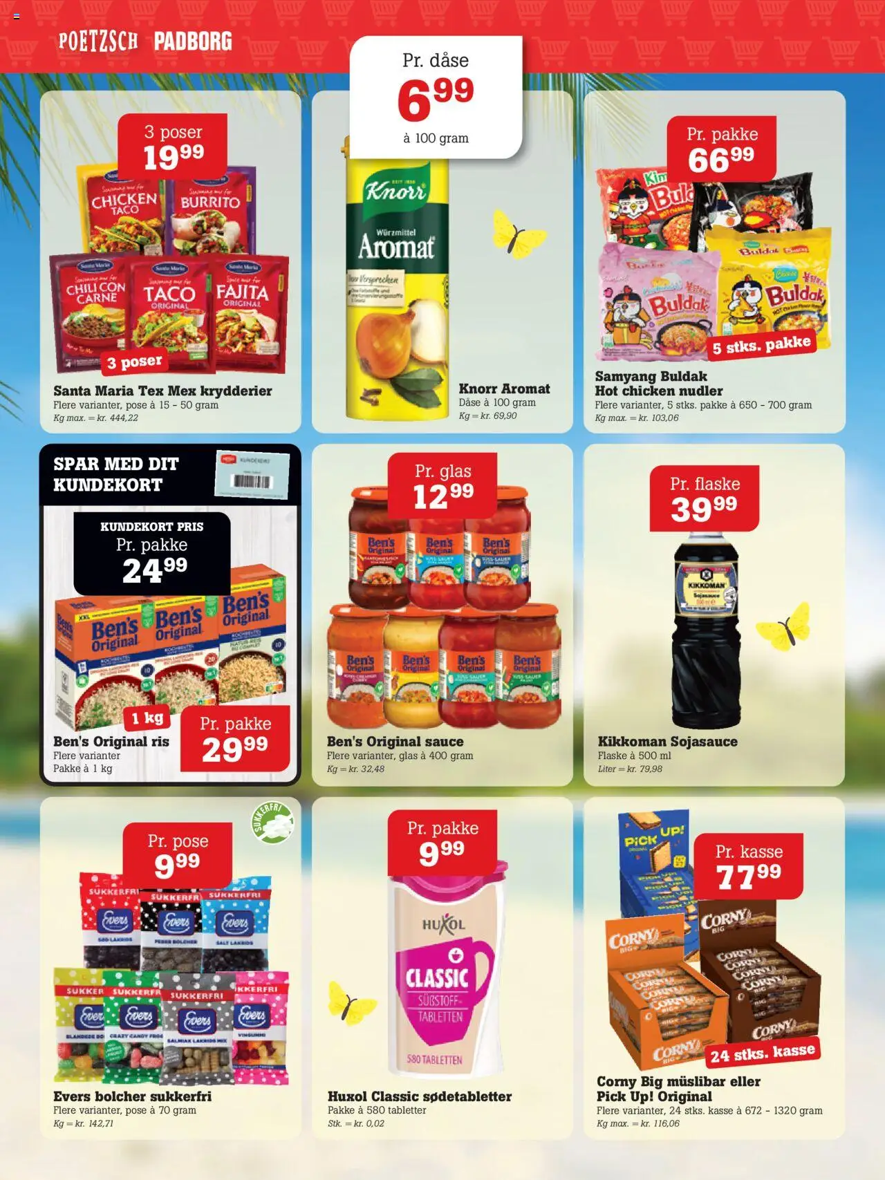 Poetzsch Padborg Tilbudsavis gyldig fra 26.06.2025 | Side: 7 | Produkter: Nudler, Sukker, Tablets, Taco