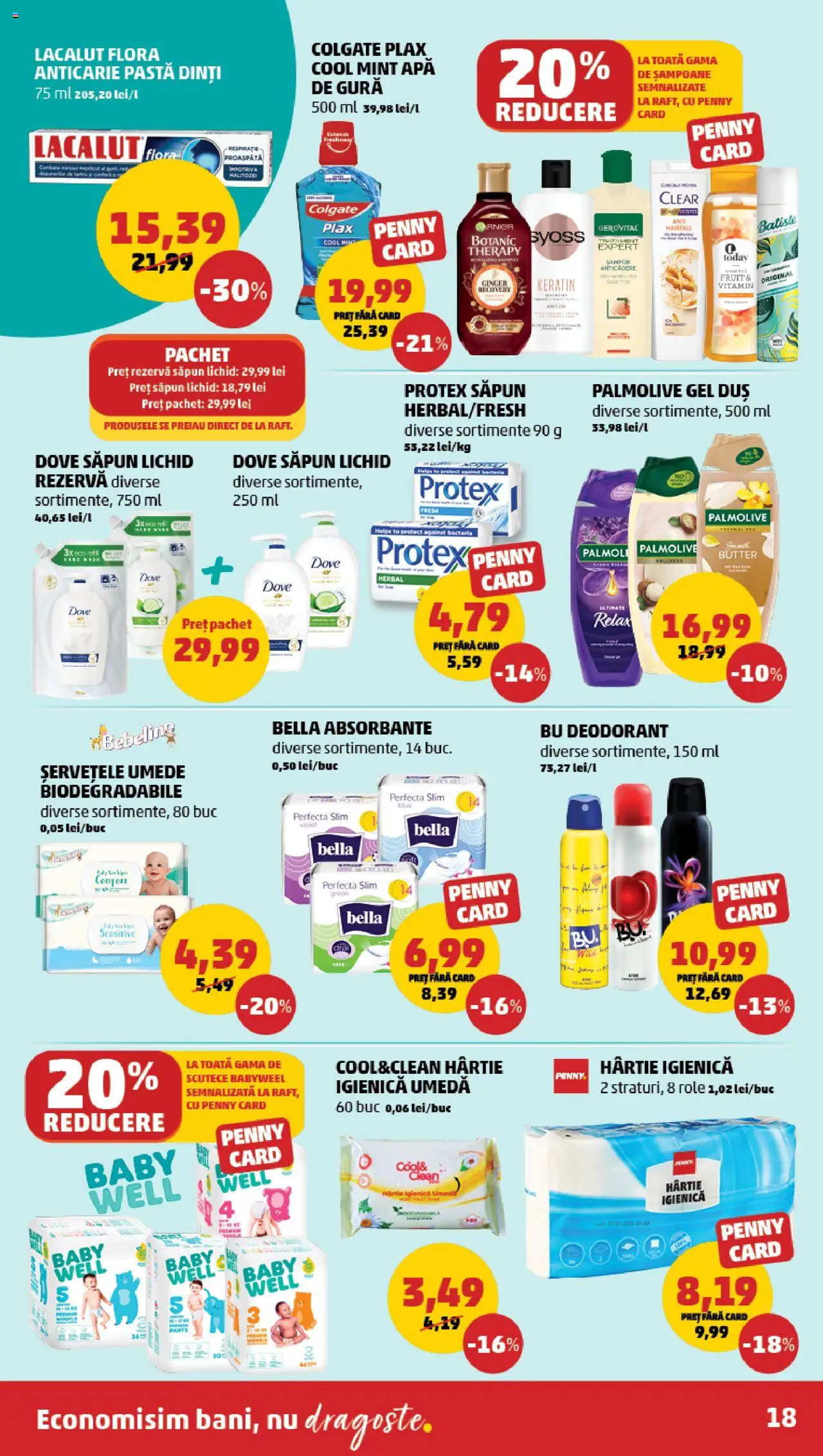 Catalog PENNY – valabil de la 20.08.2025 | Pagină: 18 | Produse: Pomelo, Role, Șampon, Deodorant