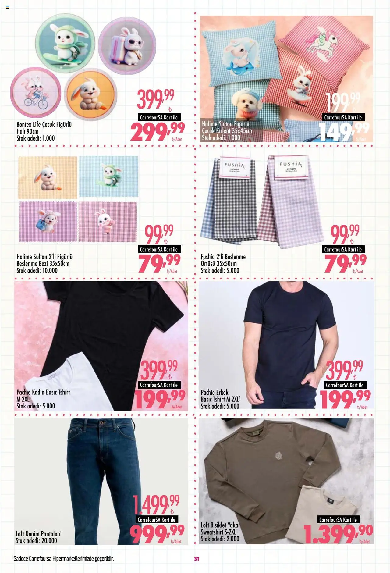 CarrefourSA Katalog - 25.08.2025 tarihinden itibaren geçerlidir | Sayfa: 31 | Ürünler: Halı