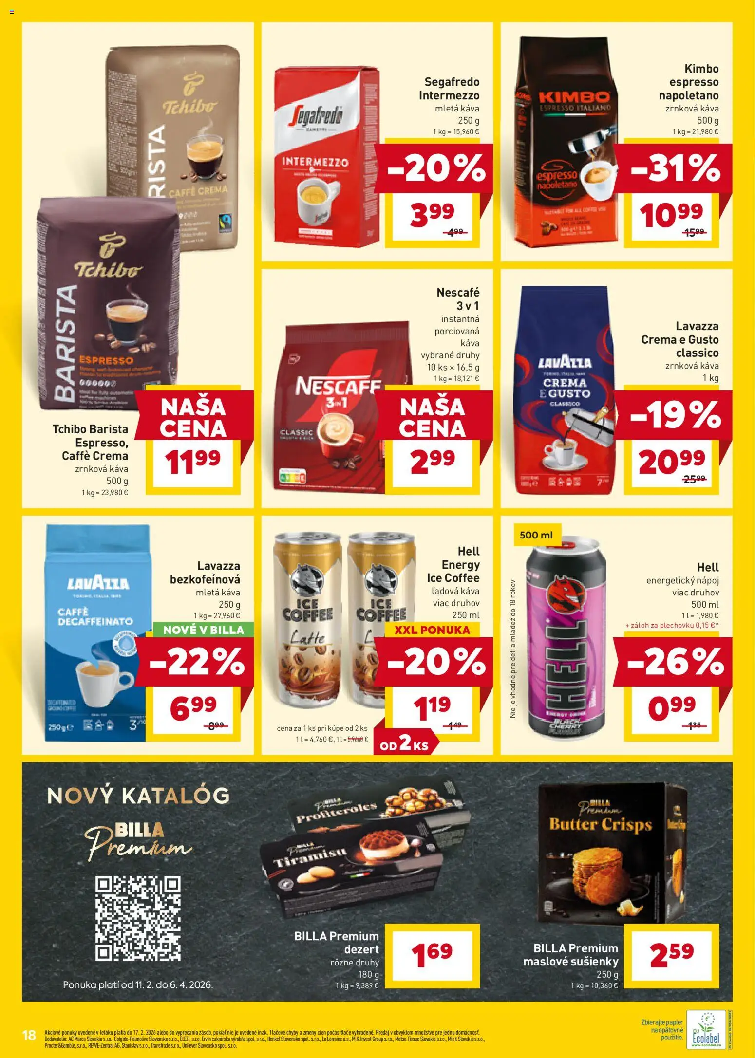Nové Billa akcie – leták je platný od 11.02.2026 | Strana: 18