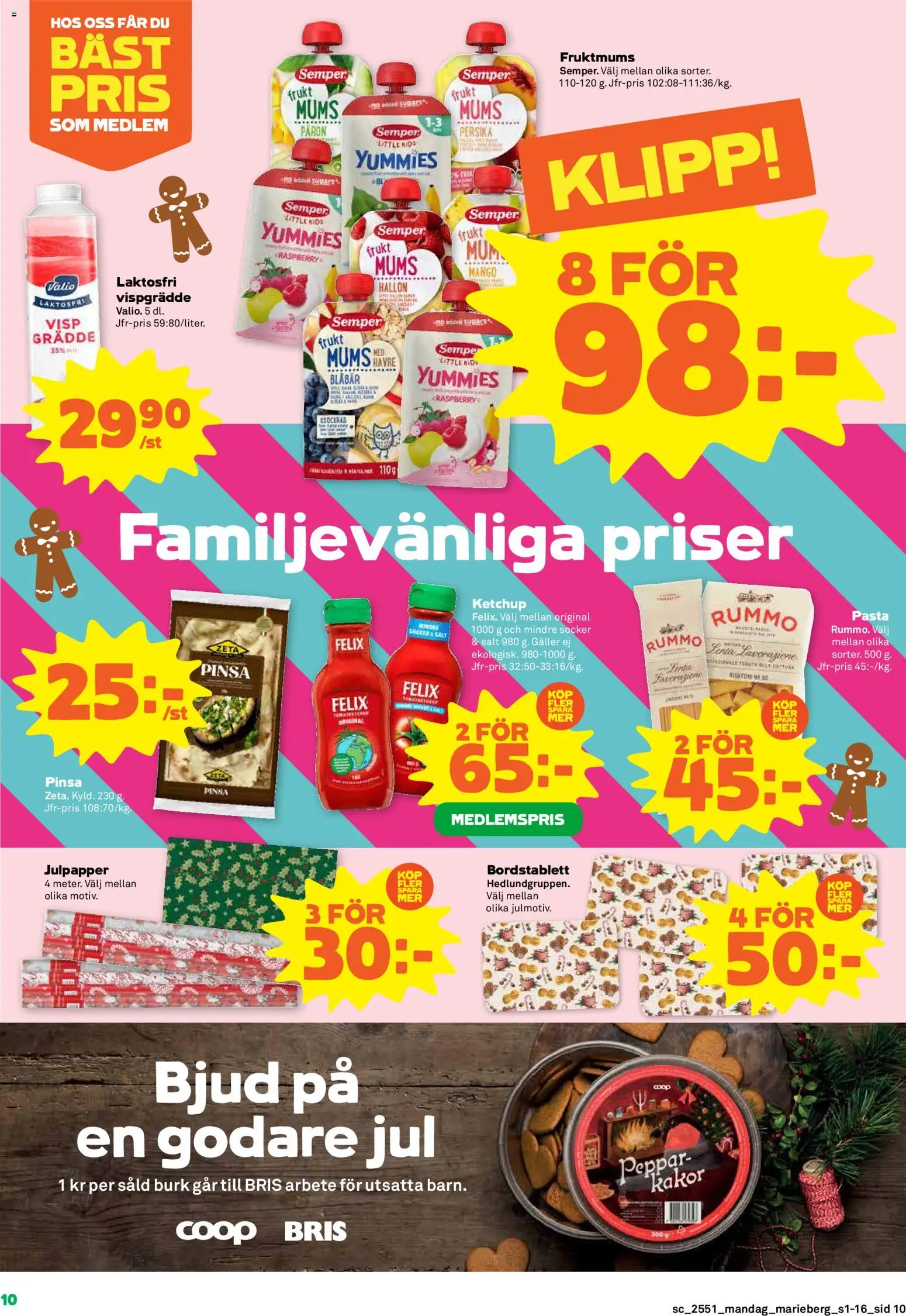 Coop Forum reklamblad aktuell från 15.12.2025 | Sida: 10 | Produkter: Visp, Persika, Mango, Blåbär