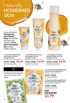 Preview of Oriflame - Offers valid from 25.03.2026 | Page: 48 | Products: Mask, Kiwi, Mango, Honey