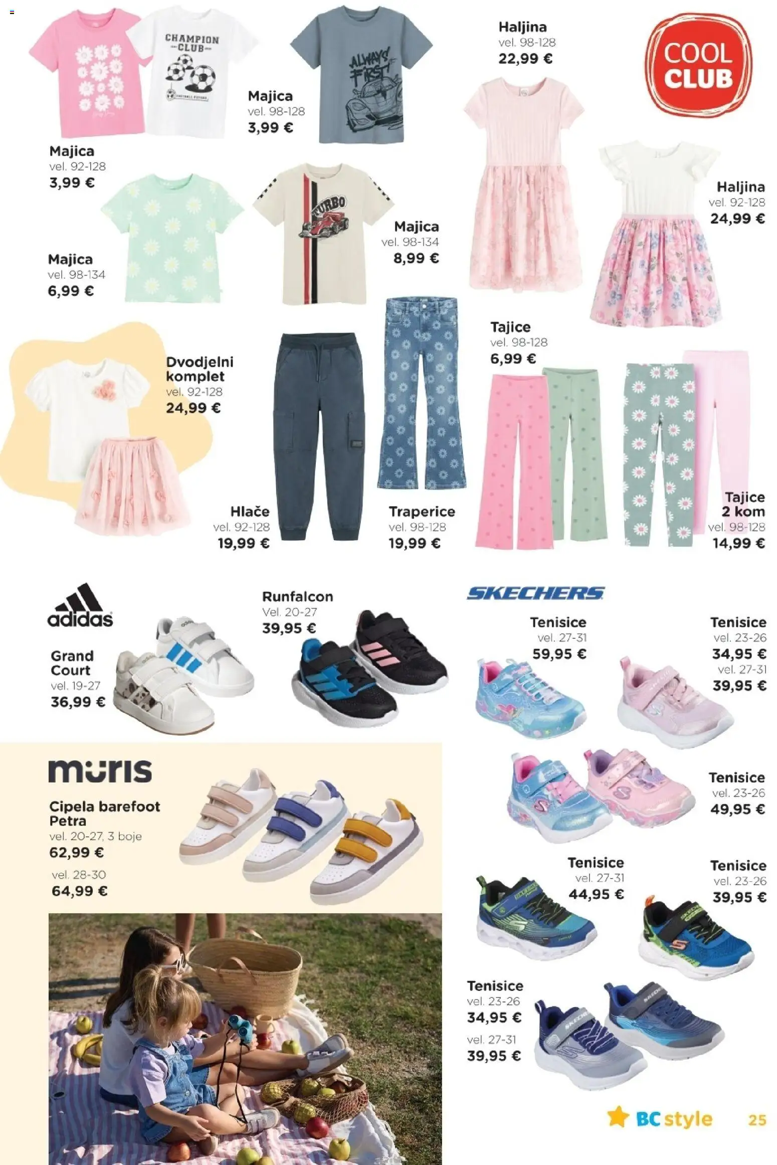 Baby Center katalog | vrijedi od 19.03.2026 | Stranica: 25 | Proizvodi: Majica, Hlače, Tajice, Tenisice
