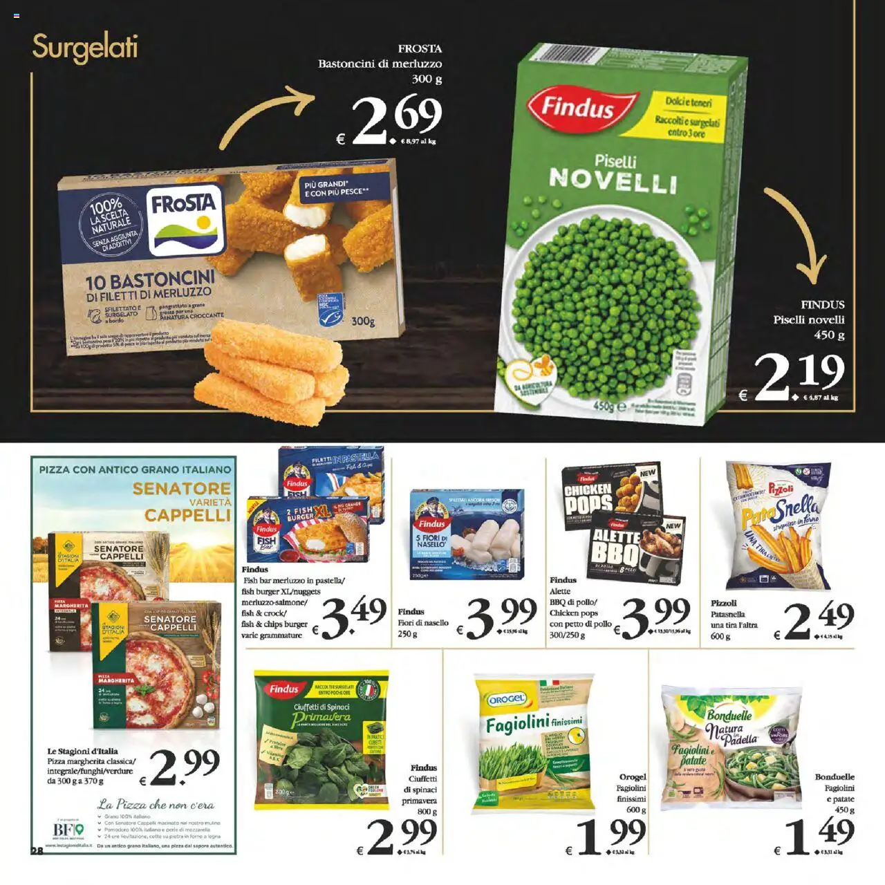 Volantino Decò del 12.08.2025 | Pagina: 28 | Prodotti: Pizza, Merluzzo, Spinaci, Piselli