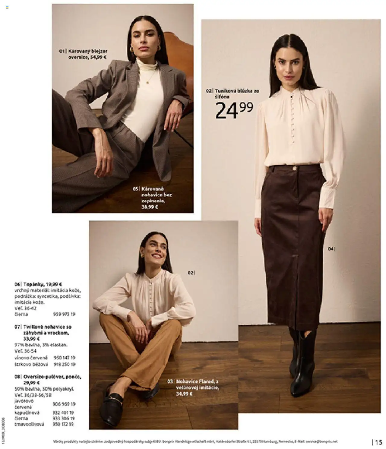 Nové Bonprix akcie – leták je platný od 14.10.2025 | Strana: 17 | Produkty: Nohavice