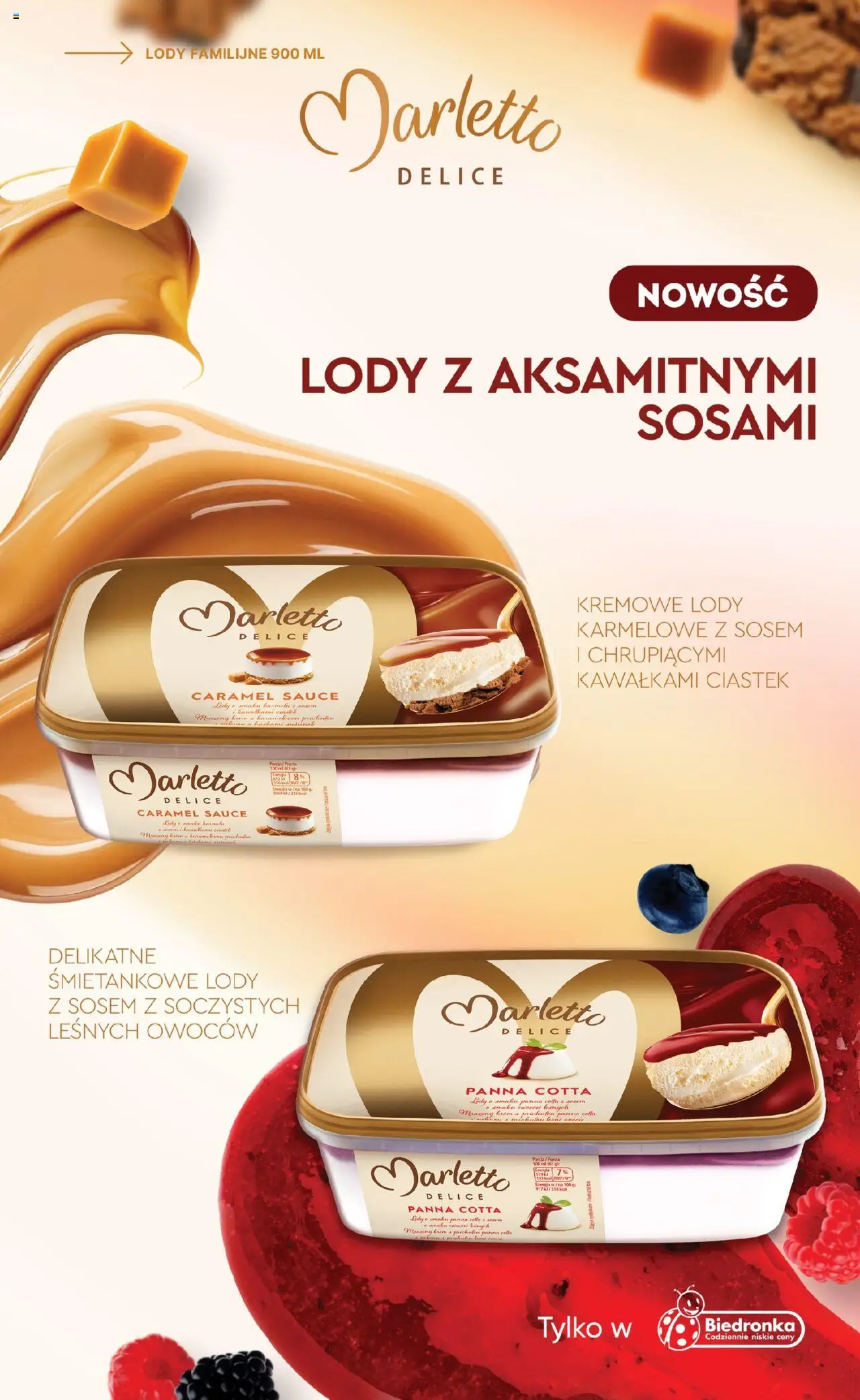 Biedronka gazetka - Marlettolodowa budka biedronki od 14.06.2025 | Strona: 20 | Produkty: Mango, Sandwich, Lody, Owoce