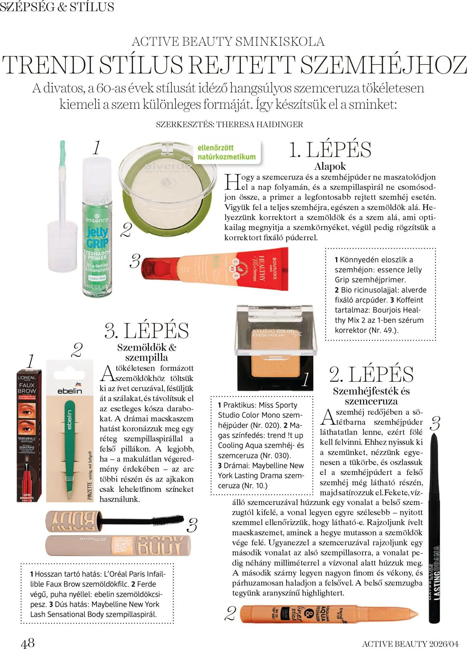 DM Drogerie Markt akciós ujság - amely érvényes a következő dátumtól: 09.04.2026 | Oldal: 48 | Termékek: Body, Natúrkozmetikum, Szemhéjfesték, Só