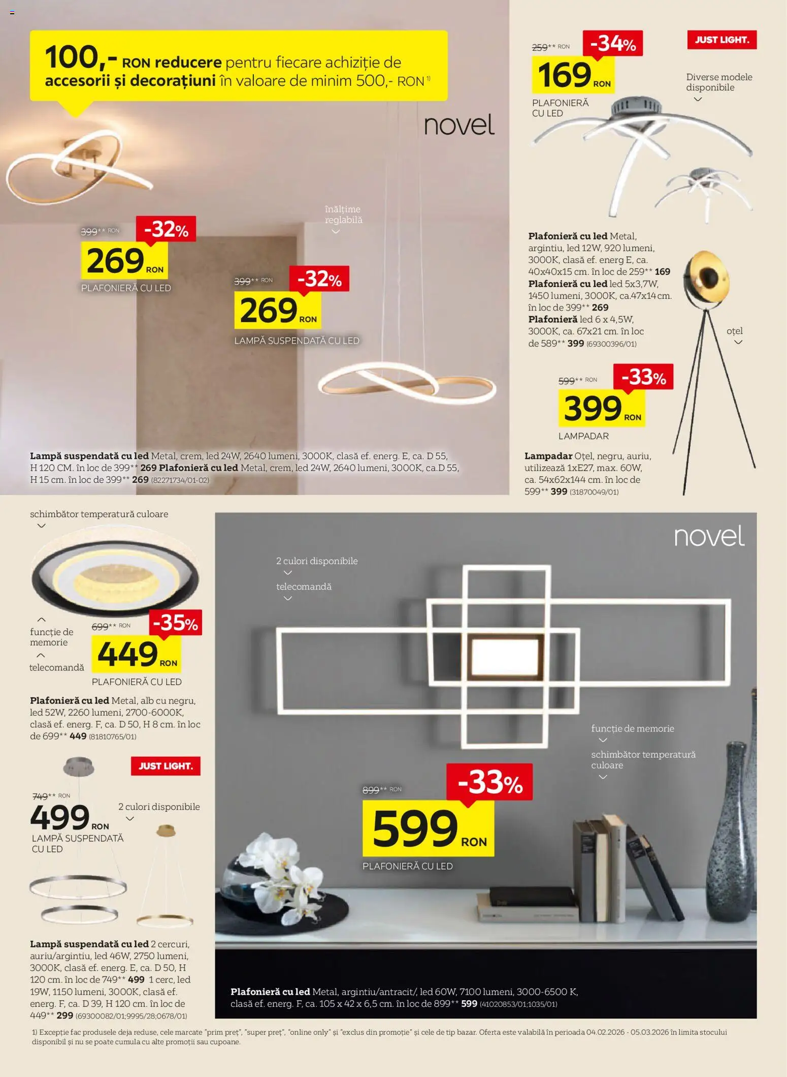 Noul catalog XXXLutz – valabil de la 02.02.2026 | Pagină: 16 | Produse: Memorie, Plafonieră, Babak, Lampă