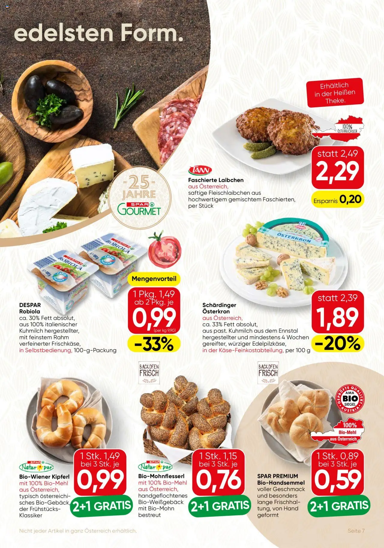 SPAR Gourmet Flugblatt gültig ab 14.08.2025 | Seite: 7