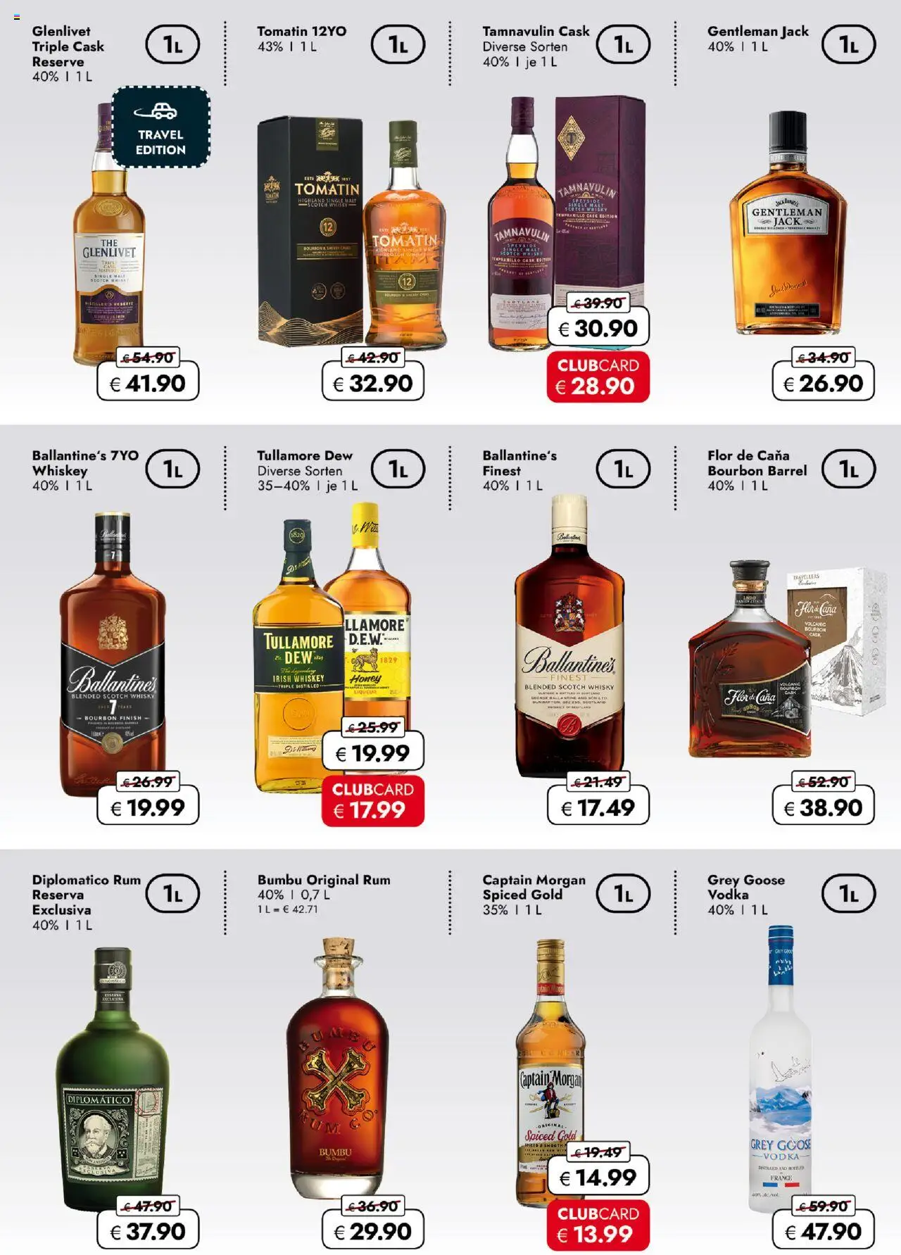 Travel Free  Aktionsangebote - gültig ab dem 25.07.2025 | Seite: 2 | Produkte: Rum, Vodka, Bourbon, Whiskey