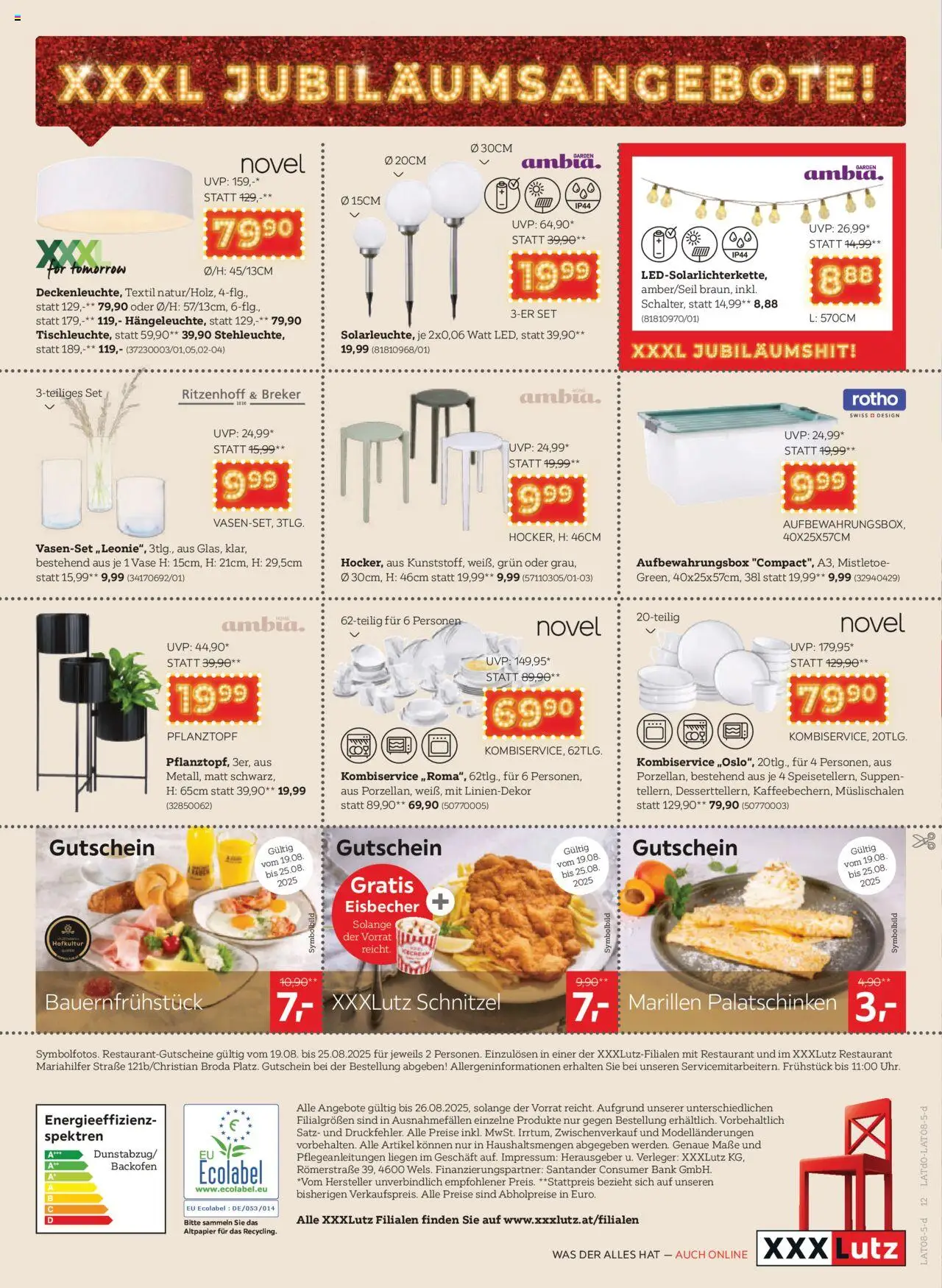 XXXLutz Jubiläumsangebote gültig ab 19.08.2025 | Seite: 12 | Produkte: Vase