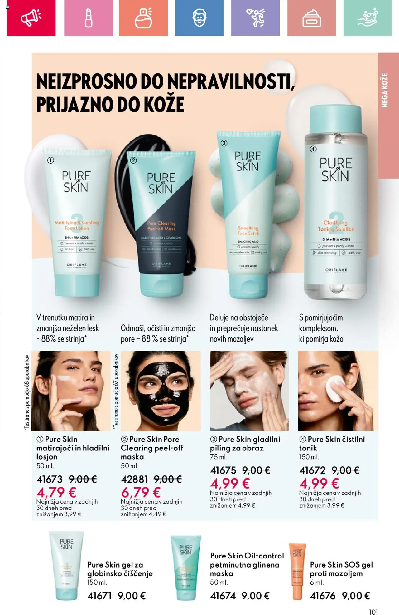 Oriflame katalog 11 │ velja od 03.08.2025 | Stran: 101 | Izdelki: Maska, Piling, Tonik