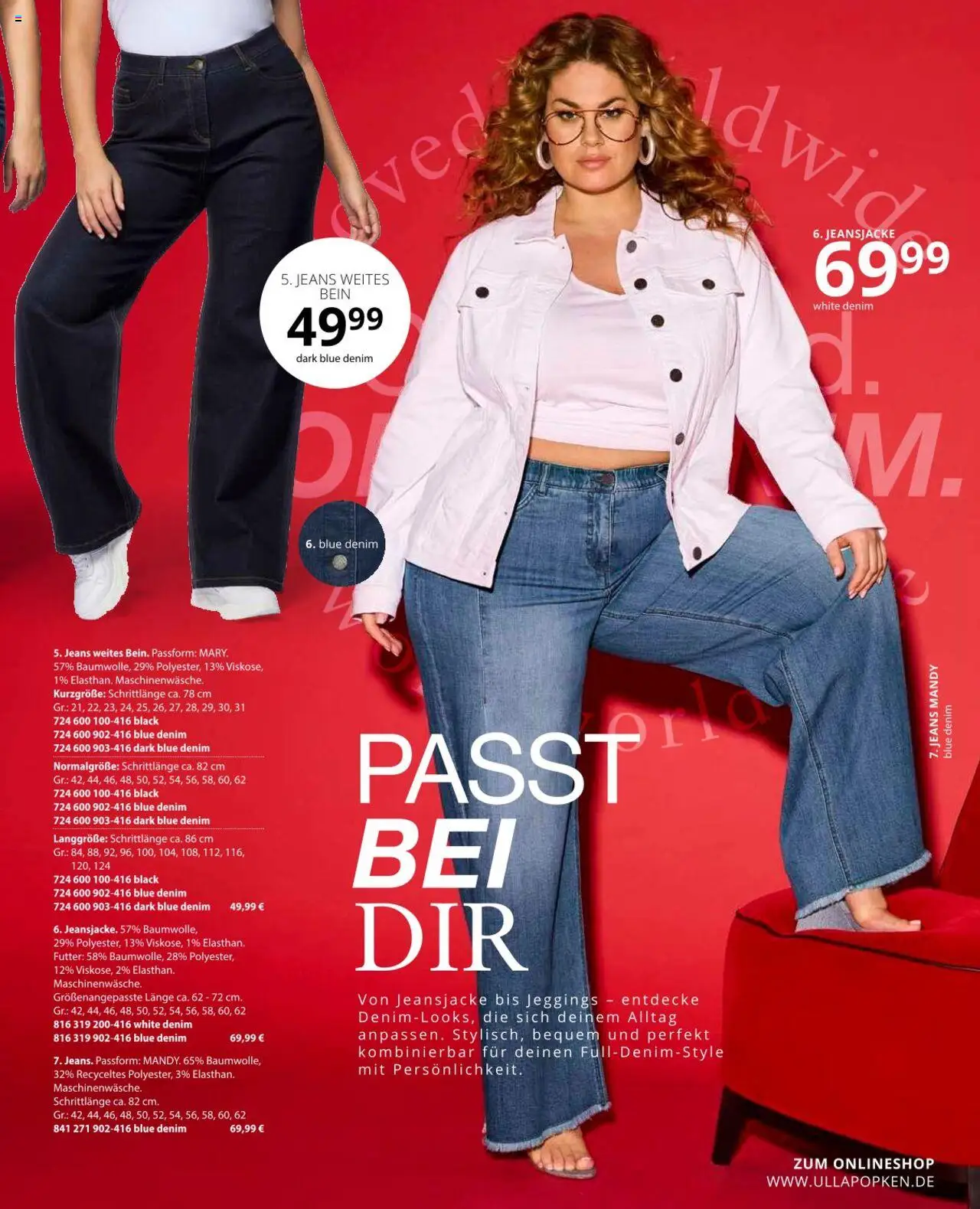 Ulla Popken Prospekt 	 - gültig ab dem 01.08.2025 | Seite: 5 | Produkte: Jeansjacke, Jeans
