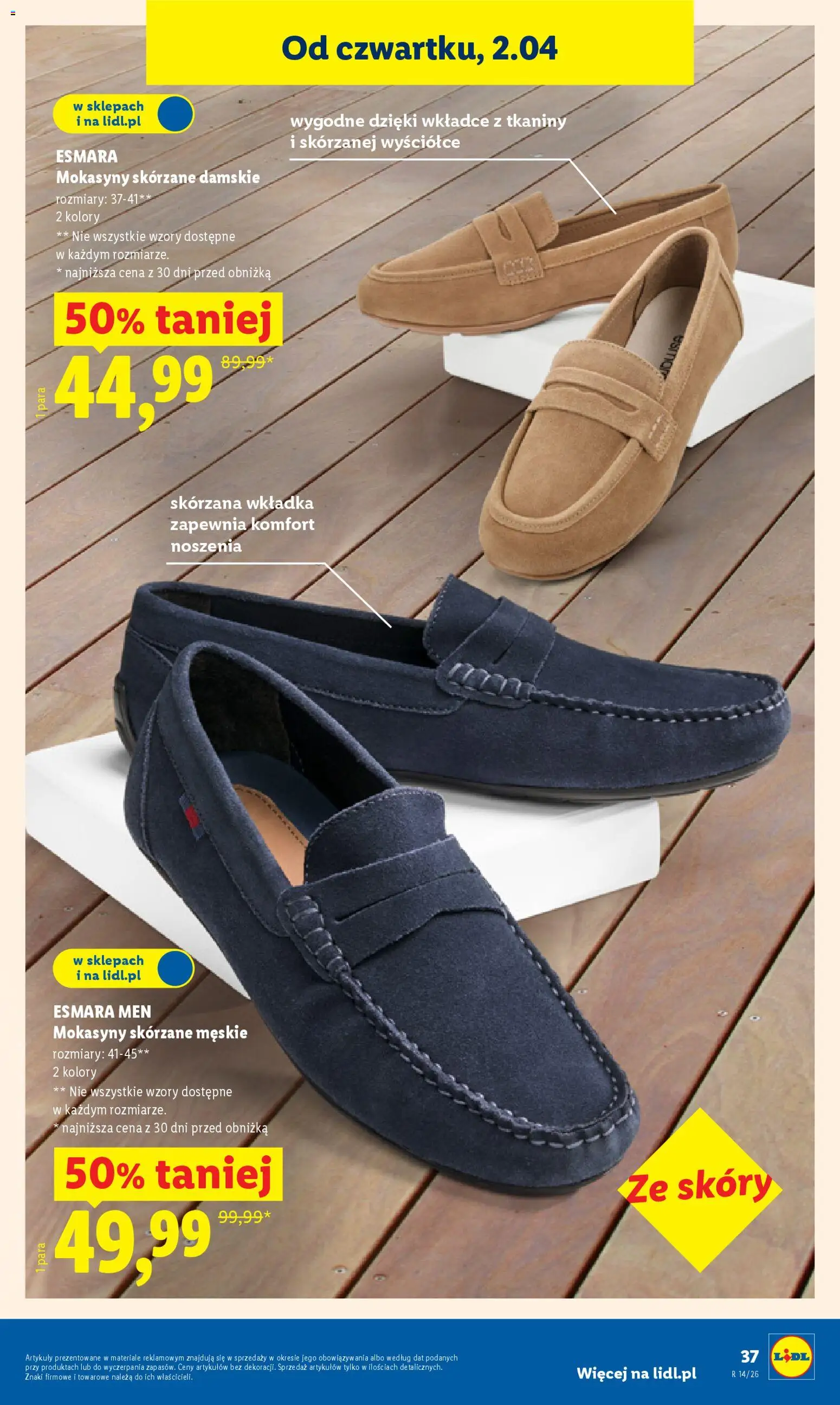 Lidl Katalog od 30.03.2026 | Strona: 41 | Produkty: Mokasyny