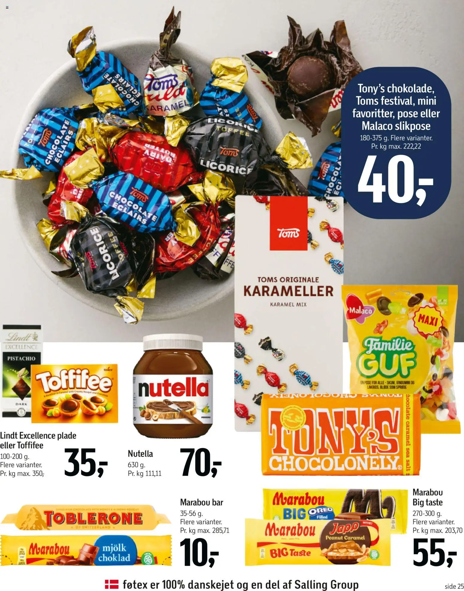 Føtex tilbudsavis – gyldig fra 07.04.2026 | Side: 36 | Produkter: Salt, Vingummi, Nutella, Søm