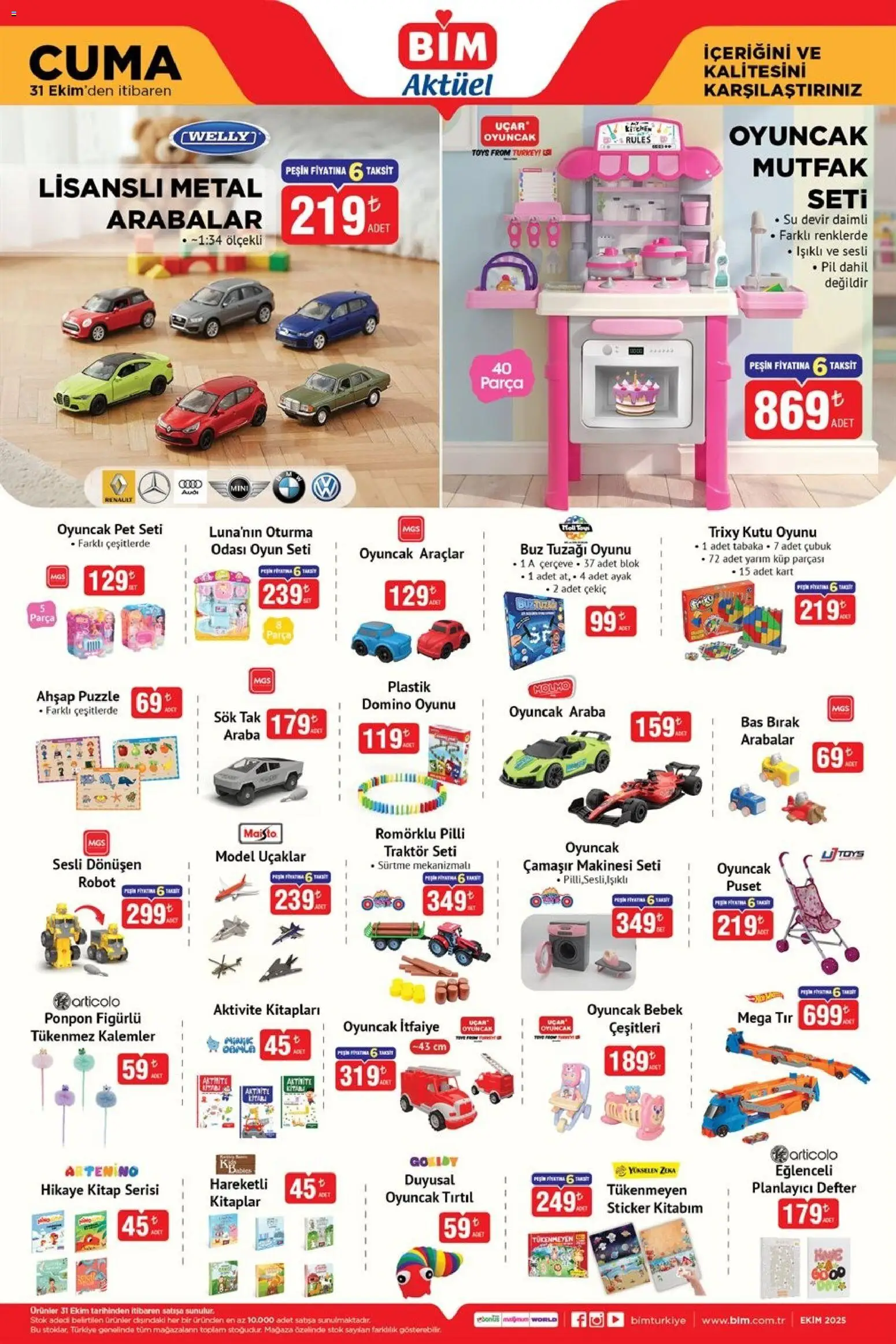 BİM Katalog Cuma - 31.10.2025 tarihinden itibaren geçerlidir | Sayfa: 5 | Ürünler: Cordes ondulatoires, Kutu, Su, Oyun