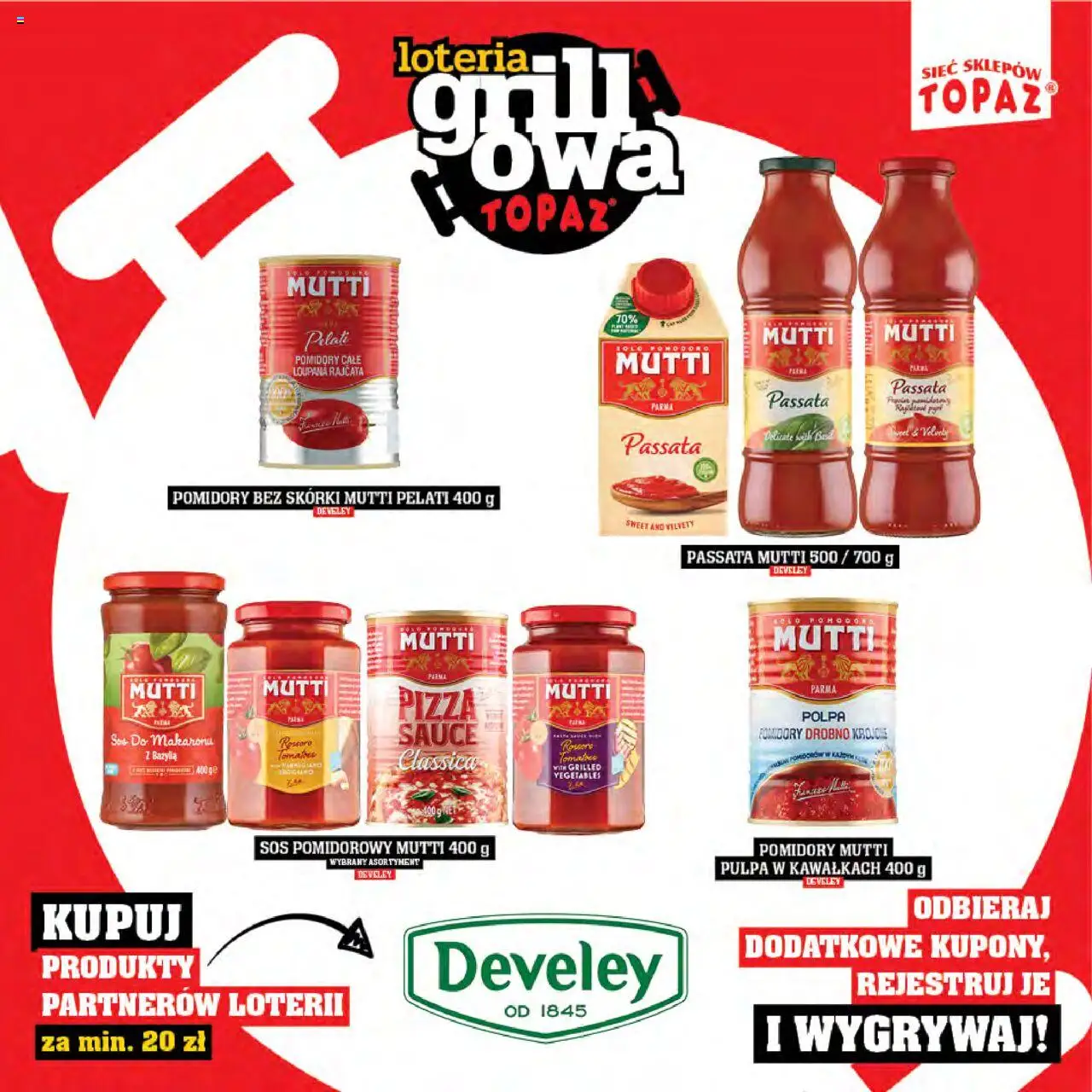 Topaz Gazetka - Katalog produktów Loteria Grillowa od 25.04.2025 | Strona: 27 | Produkty: Bazylia, Pizza, Sos do makaronu, Sos