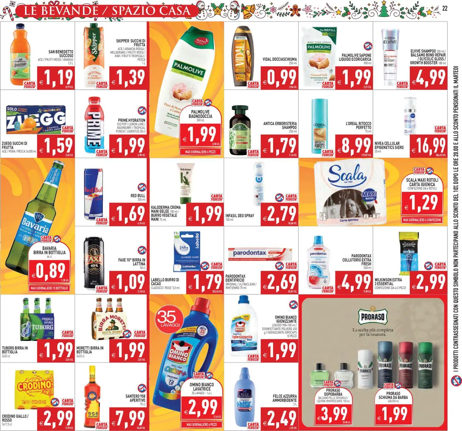 Volantino PIM Supermercati del 27.11.2025 | Pagina: 22 | Prodotti: Burro, Pesca, Ananas, Red Bull