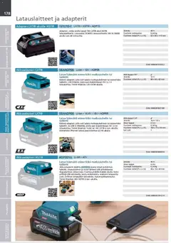 Makita-mainoslehti voimassa 24.03.2026 alkaen | Sivu: 178 | Tuotteet: USB, Tabletti