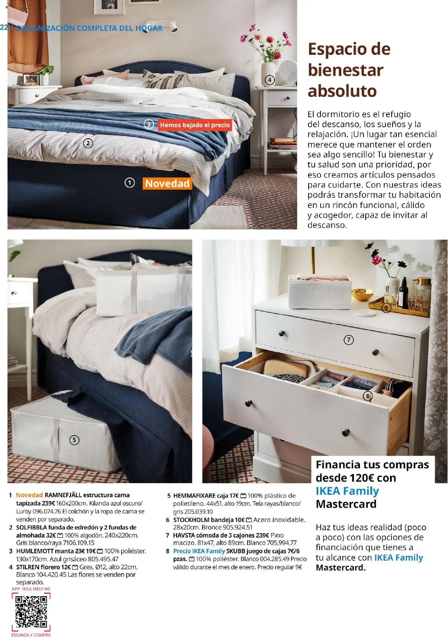 Catálogo IKEA Family Mallorca │ válido desde el 01.01.2026 | Página: 22 | Productos: Edredón, Colchon, Manta, Κασέρι