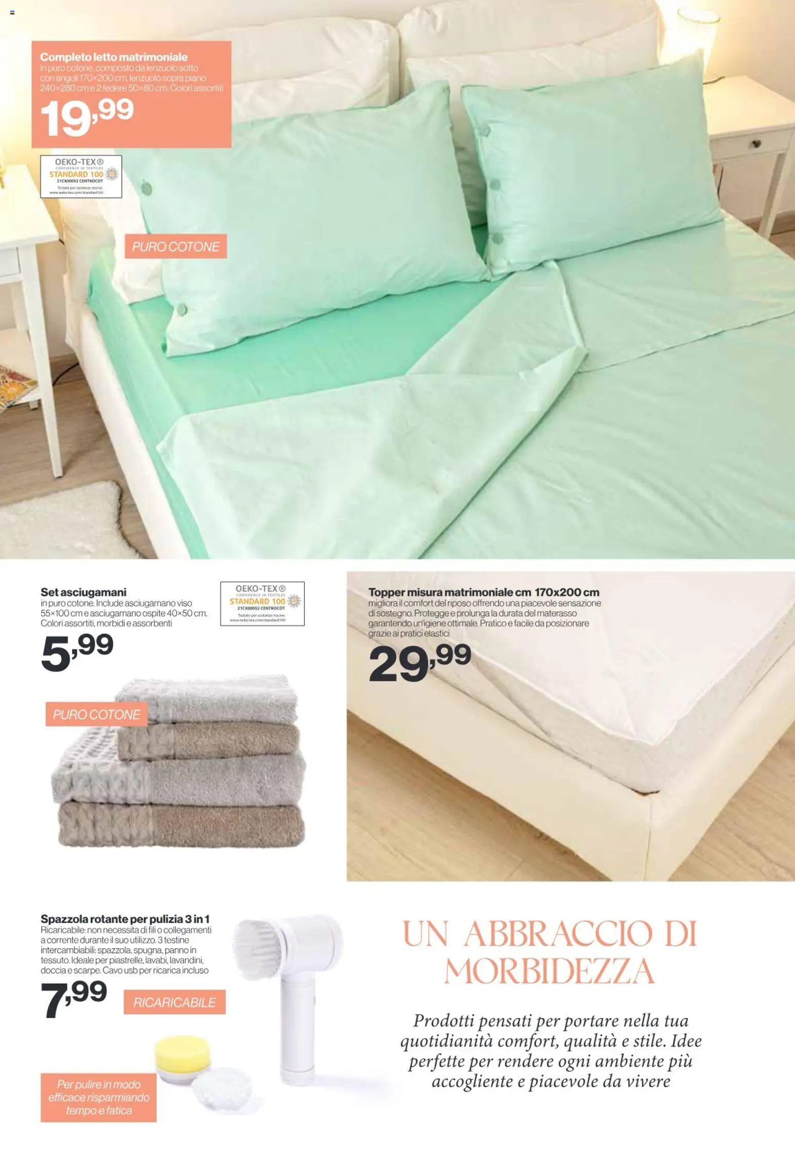Volantino IN's del 22.04.2026 | Pagina: 18 | Prodotti: Letto matrimoniale, Cavo, USB, Materasso