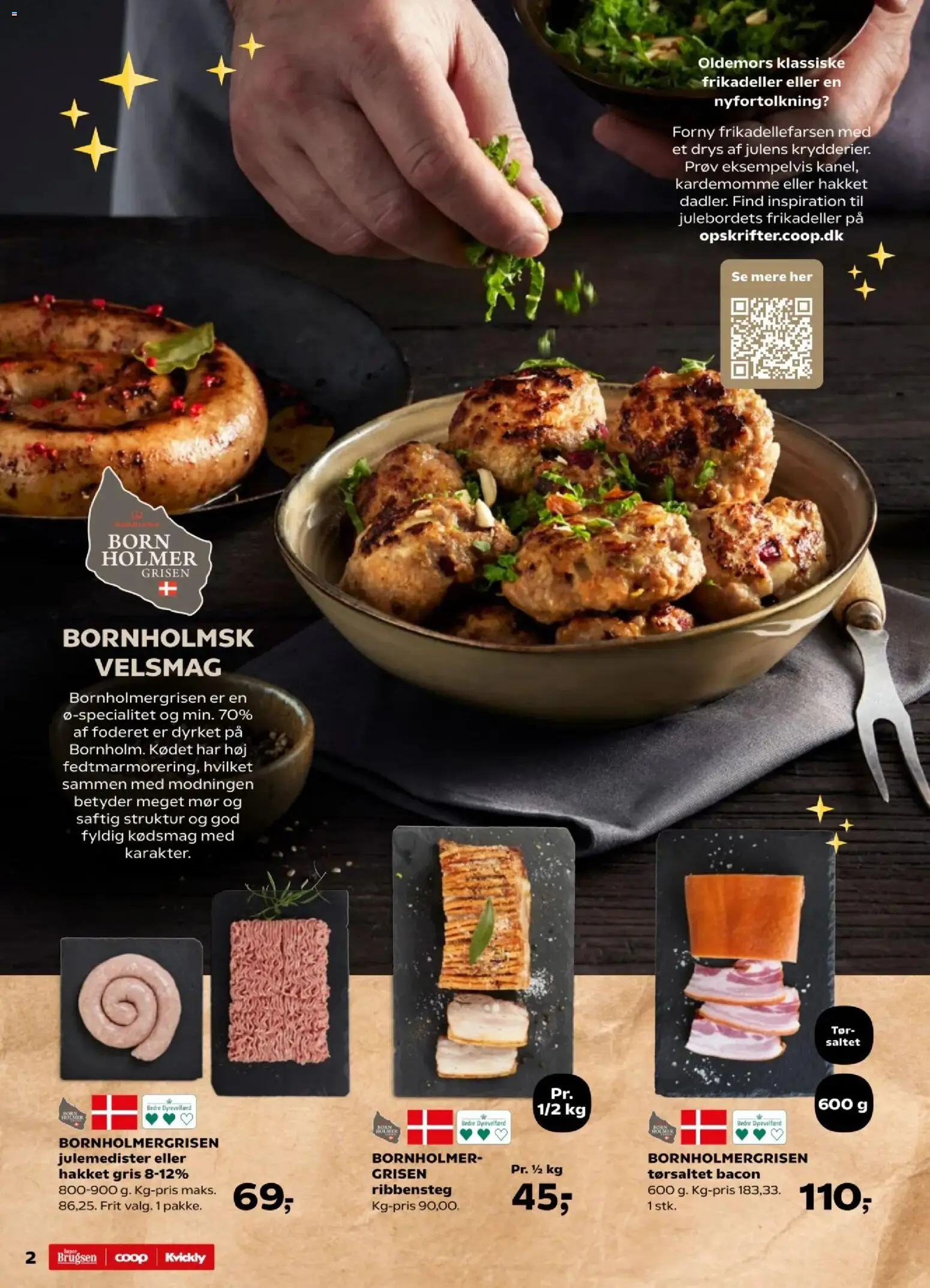 Super Brugsen tilbudsavis – gyldig fra 21.11.2025 | Side: 34 | Produkter: Kardemomme, Frikadeller, Bacon