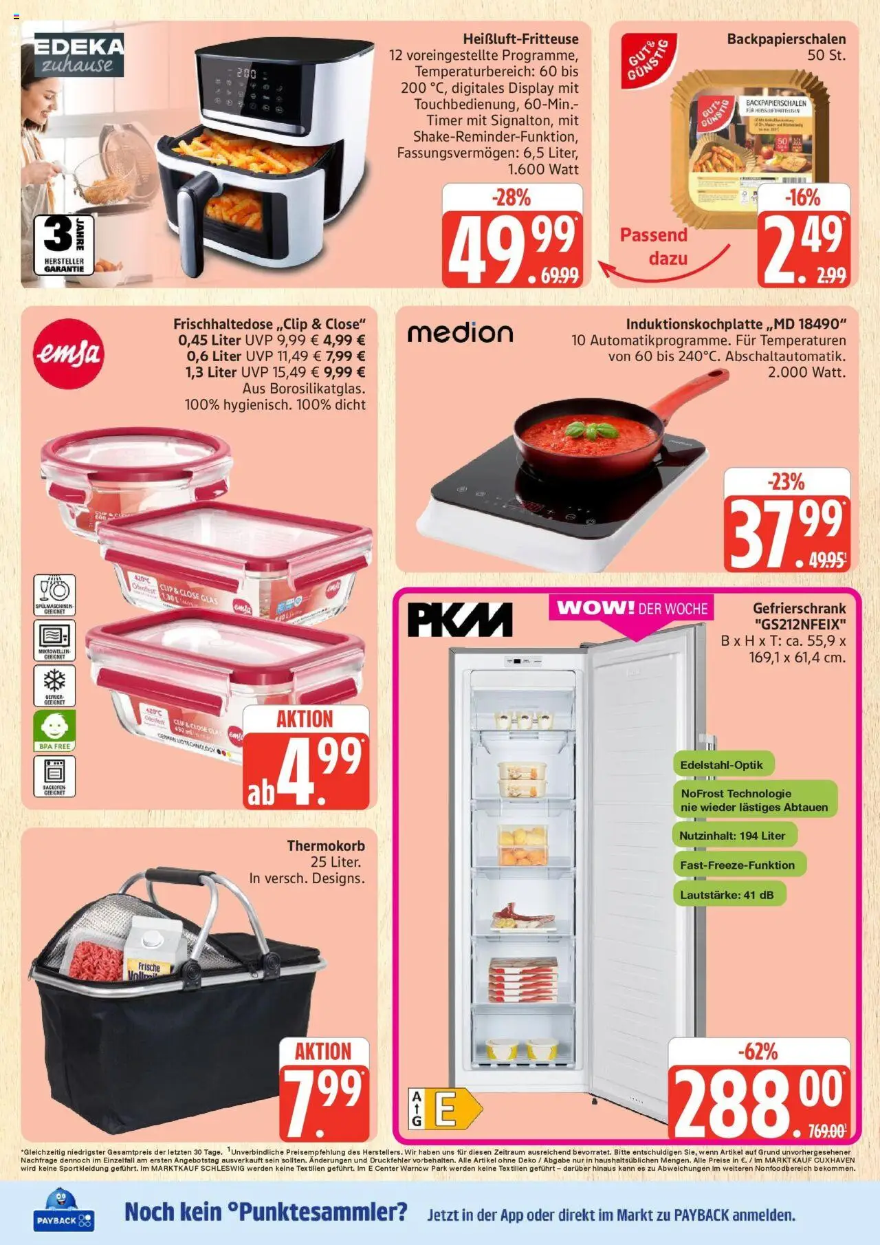 Marktkauf - Marktkauf: Wochenangebote – gültig ab 06.10.2025 | Seite: 28 | Produkte: Gefrierschrank, Mikrowelle, Heißluftfritteuse