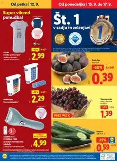 Novi Lidl katalog ponudbe – veljaven od 11.09.2025 | Stran: 56 | Izdelki: Grozdje, Sadje