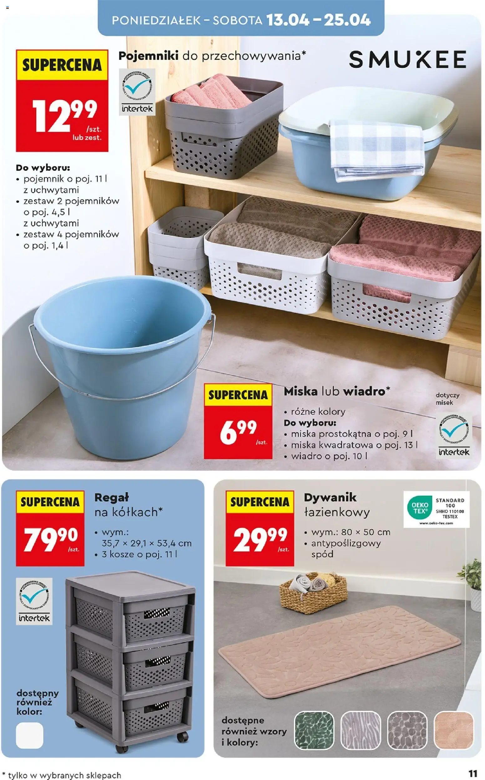 Biedronka Polsko leták - Hity i inspiracje od 11.04.2026 | Strana: 11 | Produkty: Miska, Regál