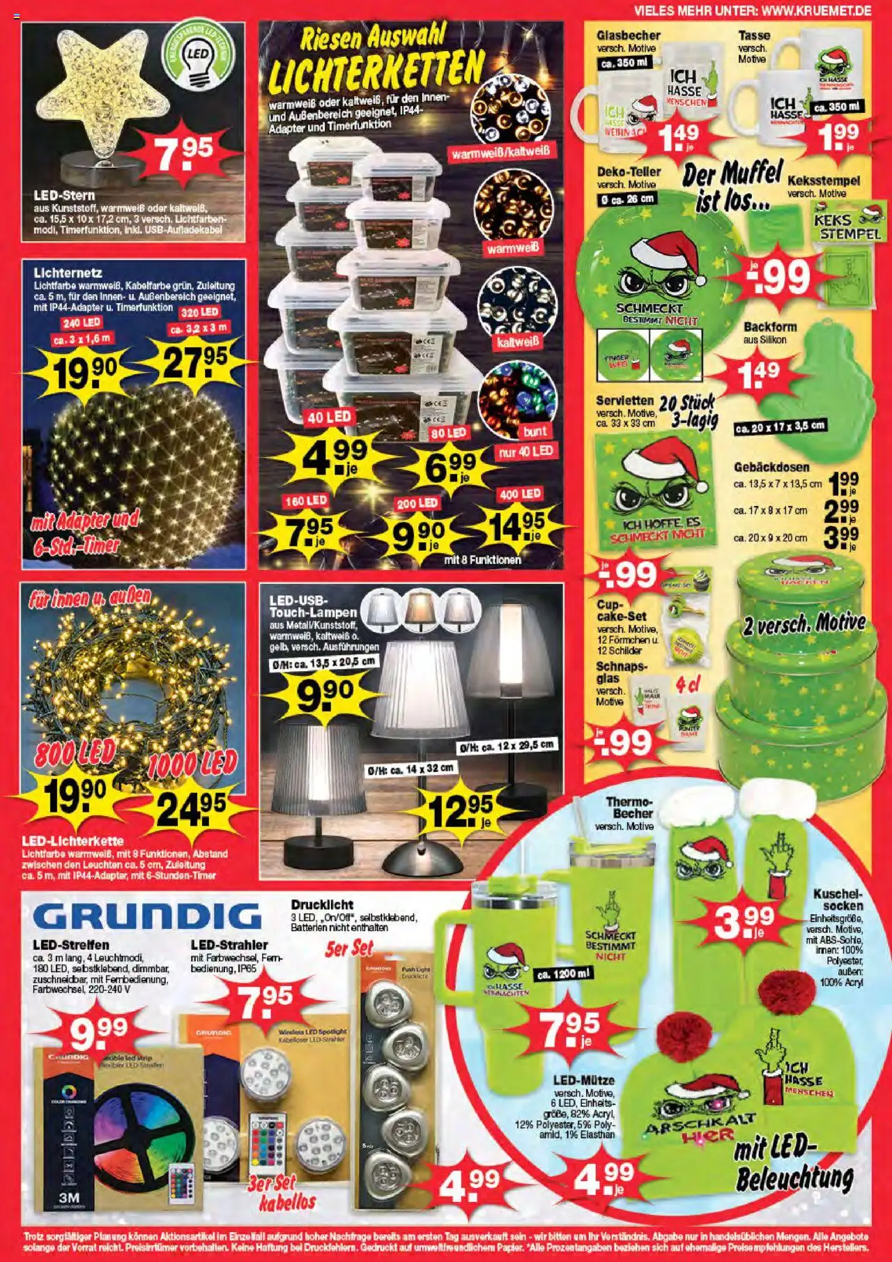 KRÜMET Prospekt – gültig ab 27.10.2025 | Seite: 7 | Produkte: Adapter, Batterien, Schnaps, Socken