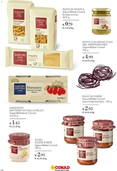 Anteprima del volantino RAGÙ DI CARNE Sapori&Idee Conad lepre/cinghiale/lepre, Ragù di carne lepre/cinghiale/lepre valido a partire dal 01.12.2025 | Pagina: 16 | Prodotti: Pepe, Pasta, Pesto, Penne