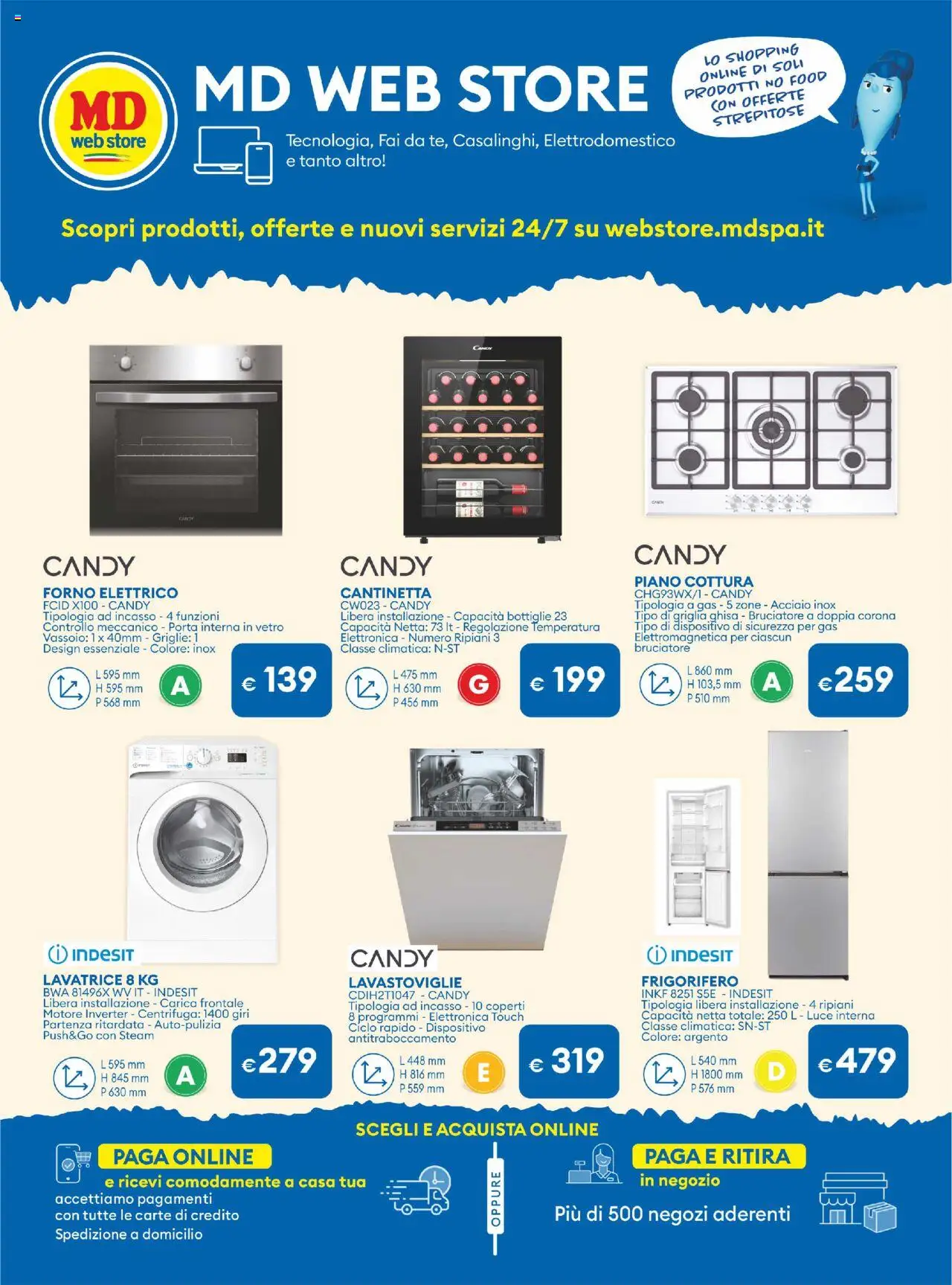 Volantino MD Discount del 21.10.2025 | Pagina: 27 | Prodotti: Centrifuga, Piano cottura, Forno, Forno elettrico
