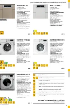 Whirlpool leták platný od 12.11.2025 | Strana: 27 | Produkty: Práčky, Umývačka riadu, Práčka so sušičkou, Práčka