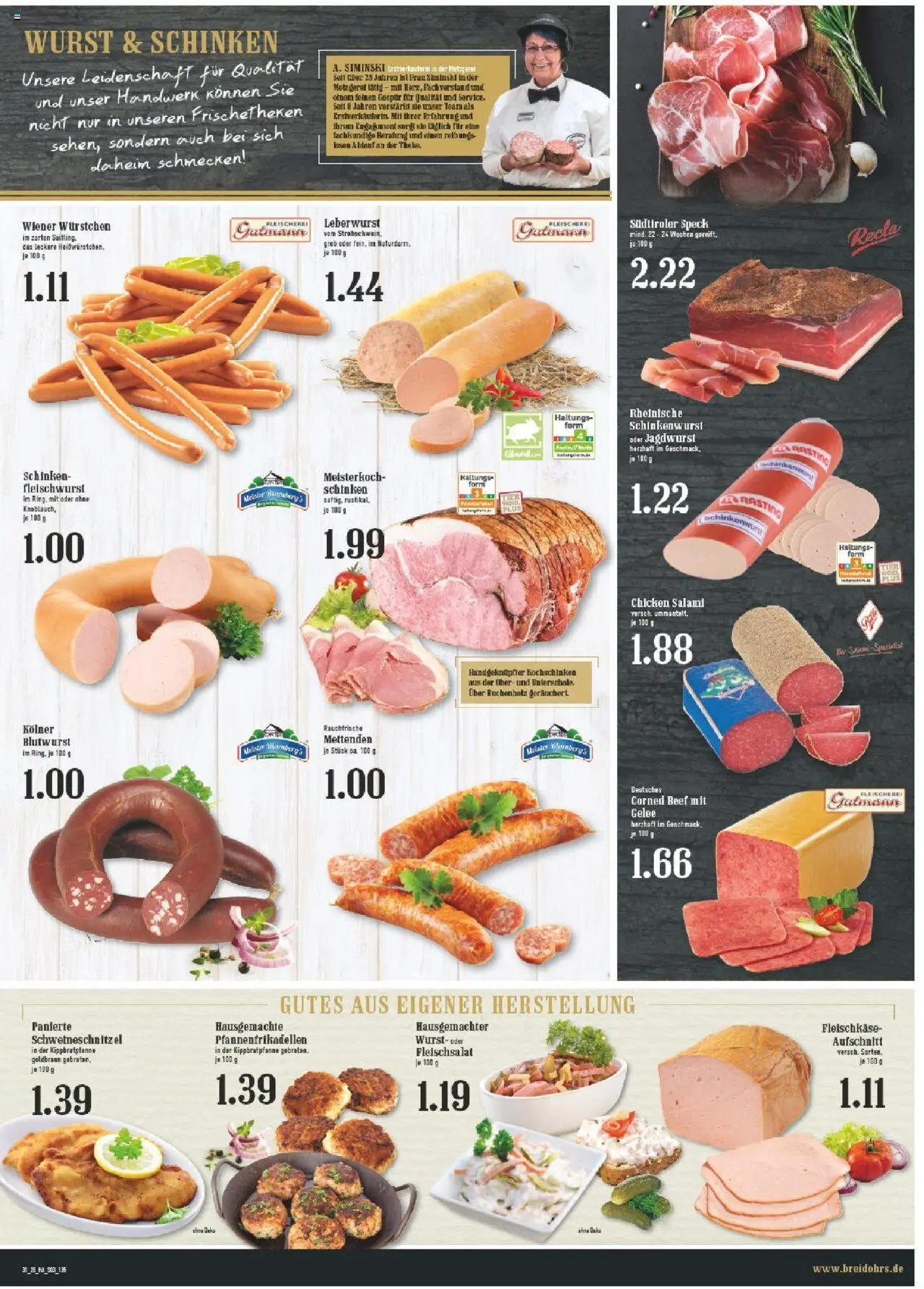 Edeka prospekt Bergisch Gladbach	 - gültig ab dem 27.07.2025 | Seite: 3 | Produkte: Wiener wurstchen, Schnitzel, Knoblauch, Schinken