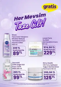03.02.2026 tarihinden itibaren geçerli olan Gratis kataloğu önizlemesi | Sayfa: 15 | Ürünler: Gül, Krem, Makyaj