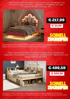 Kaufland Flugblatt ab 09.03.2026 gültig | Seite: 5 | Produkte: Bett, Nachttisch