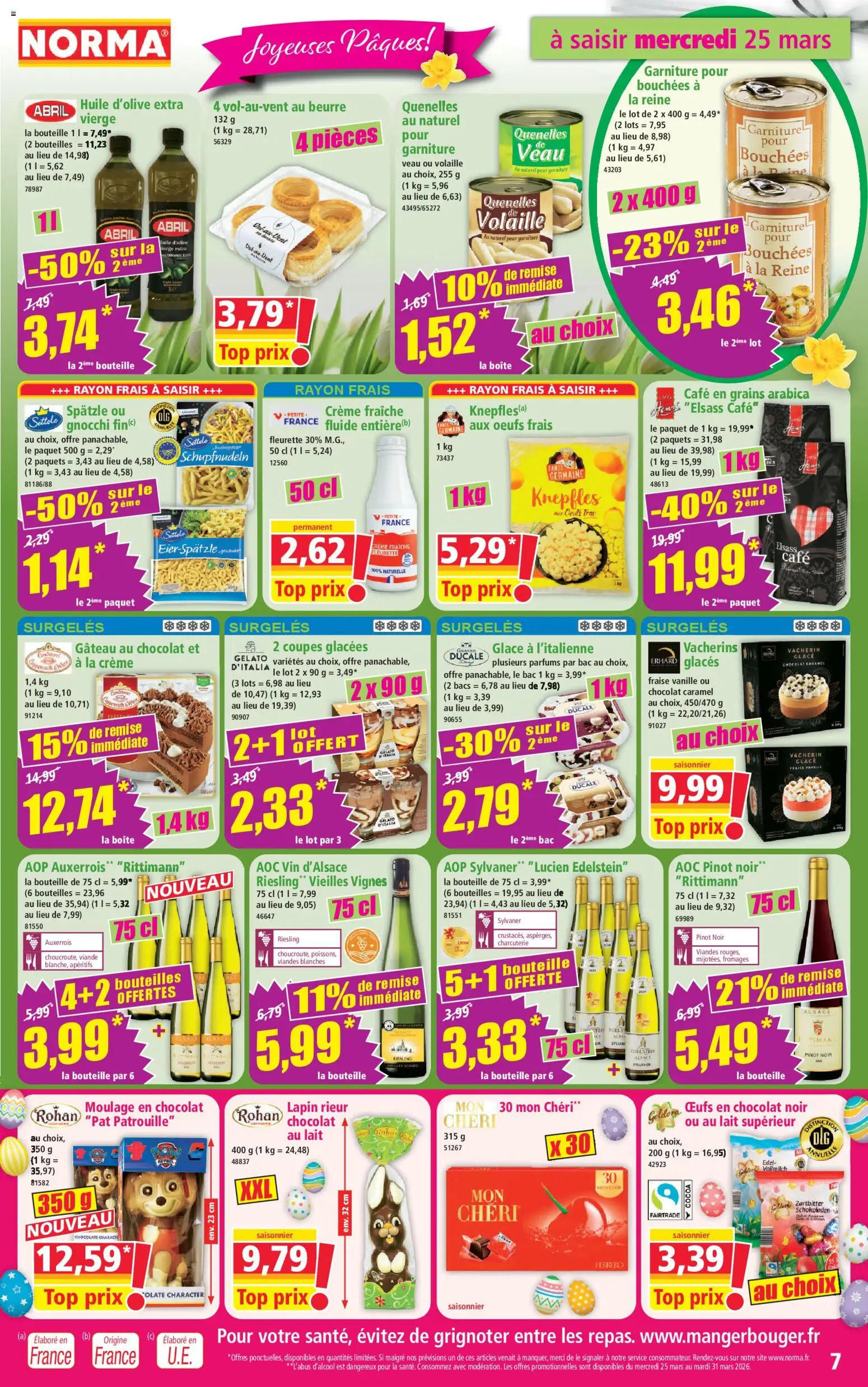 {H1} | Page: 7 | Produits: Café, Viande, Vin, Crème