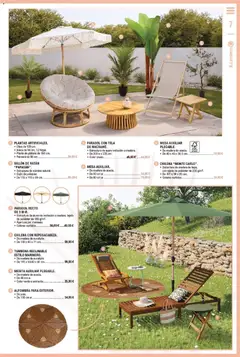 Vista previa E.Leclerc Al Aire Libre válido desde el 27.04.2026 | Página: 7 | Productos: Cojín, Sillón, Mesa, Alfombra