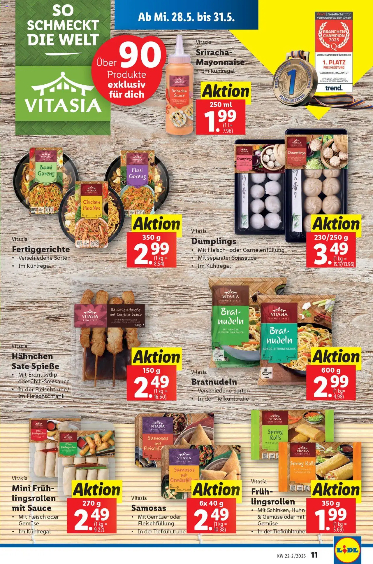 Lidl - Flugblatt gültig ab 28.05.2025 | Seite: 13 | Produkte: Gemüse, Mayonnaise, Fertiggerichte, Nudeln
