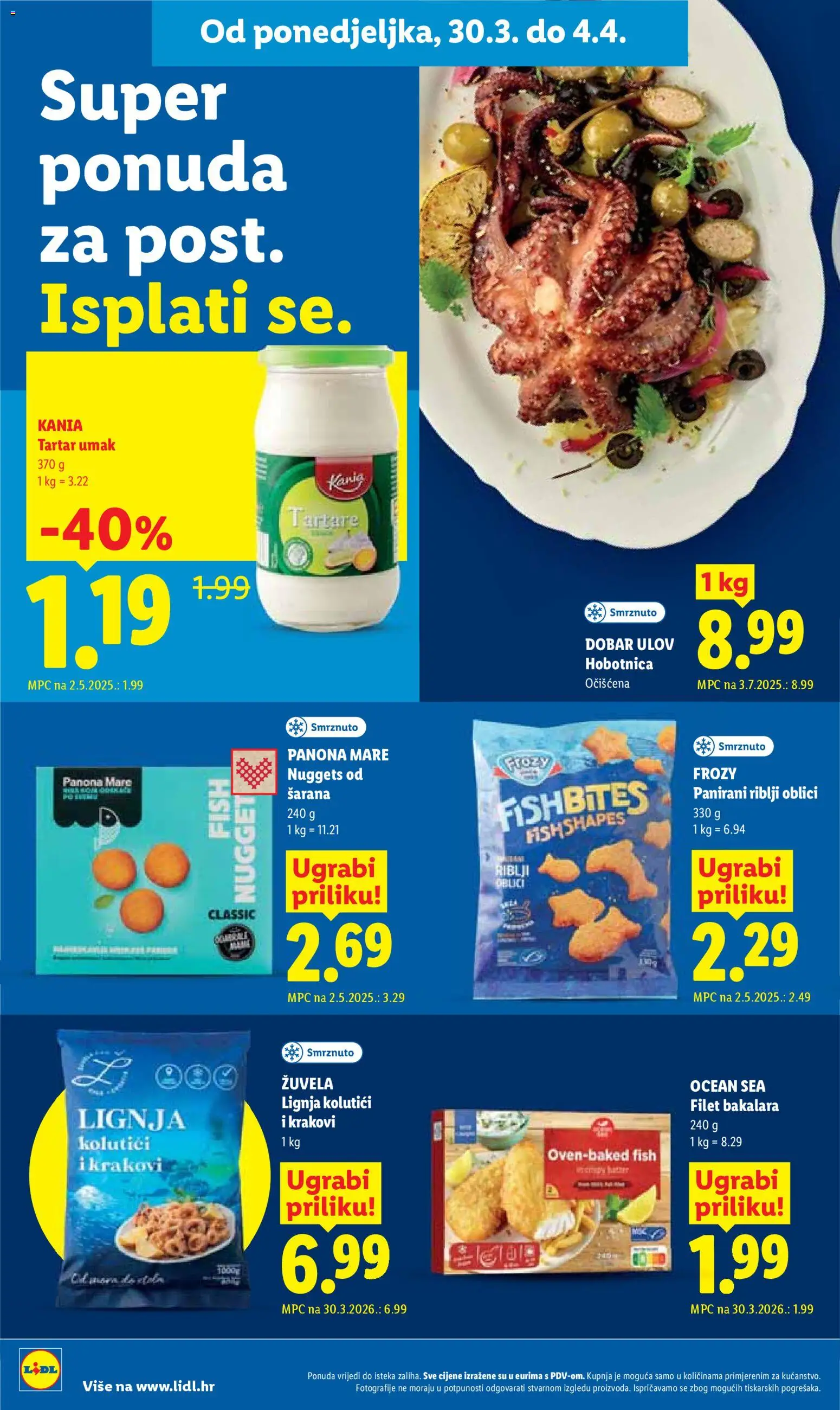 Lidl katalog | vrijedi od 30.03.2026 | Stranica: 18 | Proizvodi: Hobotnica, Umak
