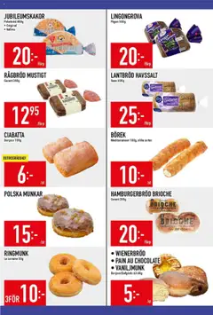 Matdax reklamblad aktuell från 25.08.2025 | Sida: 7 | Produkter: Lingongrova, Hamburgerbröd, Lantbröd