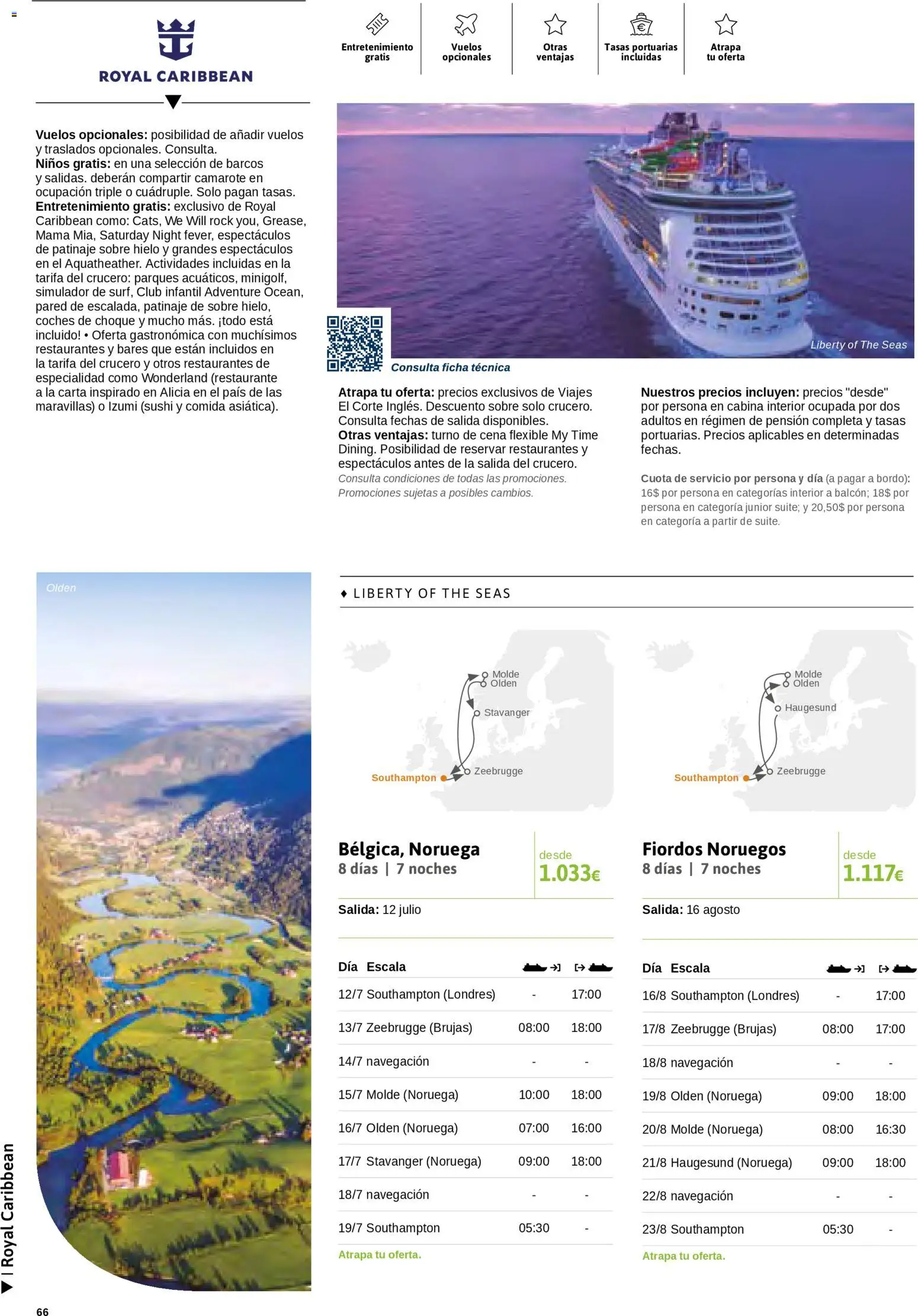 Viajes El Corte Inglés Cruceros marítimos │ válido desde el 01.01.2026 | Página: 67 | Productos: Ηλεκτρονικα ειδη, Σιδερώστρα, Navegación