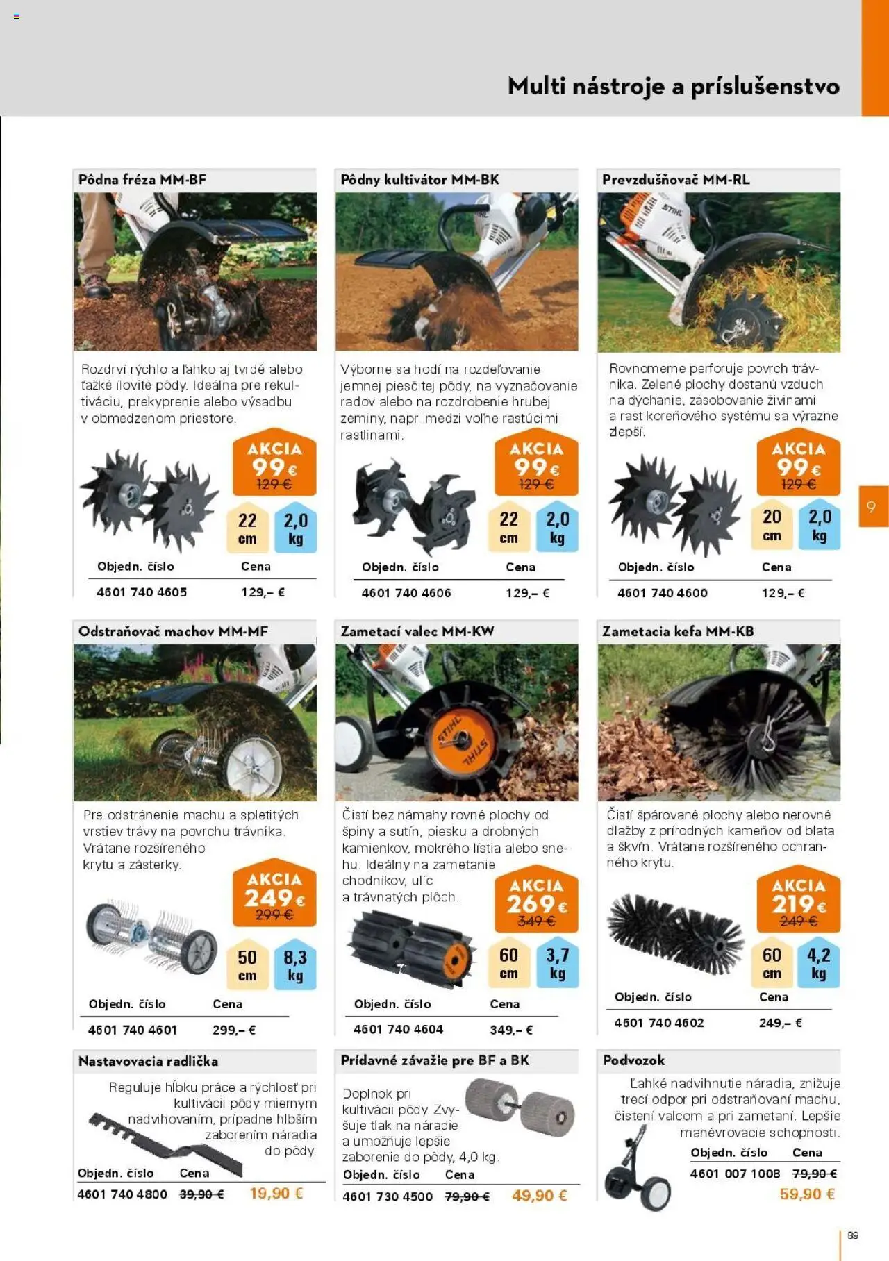 Nové STIHL akcie – leták je platný od 01.04.2025 | Strana: 89 | Produkty: Fréza, Náradie, Kefa