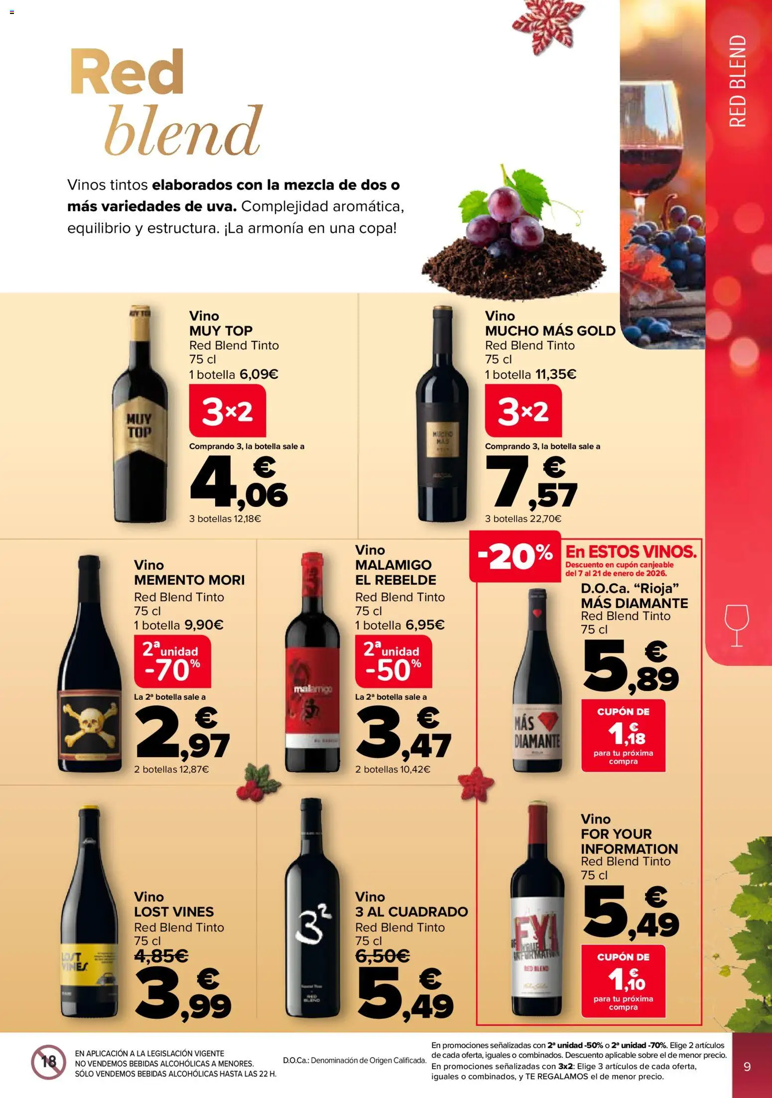Carrefour folleto │ válido desde el 02.12.2025 | Página: 9 | Productos: Vino, Té