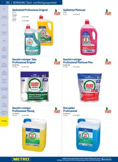 Metro angebote Angebote Gastro Non Food 2025 ab 02.12.2024 gültig | Seite: 382 | Produkte: Klarspüler, Eis