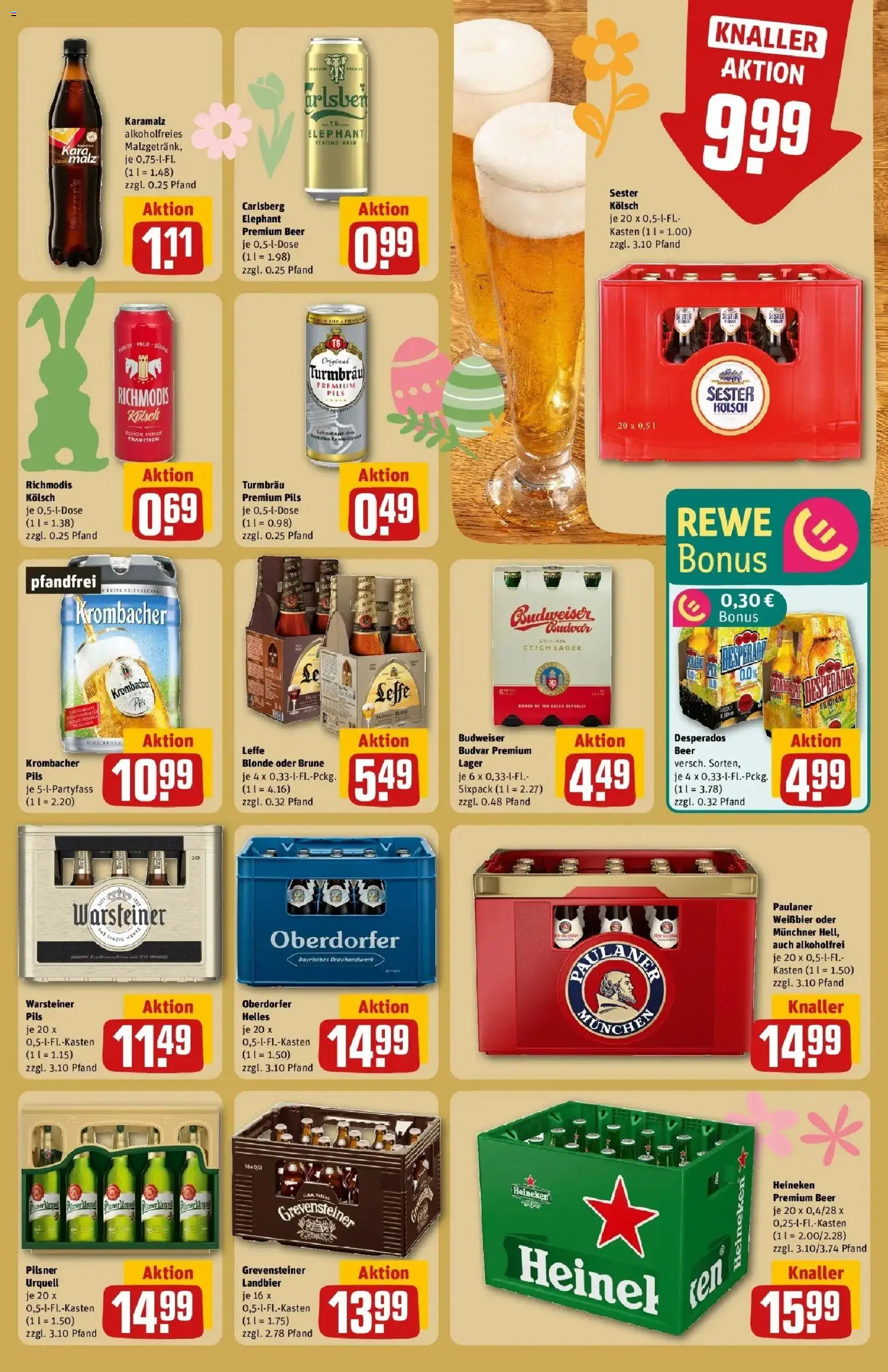 Rewe Prospekt Rheinbach	 – gültig ab 15.03.2026 | Seite: 19 | Produkte: Weißbier, Pils, Heineken, Budweiser