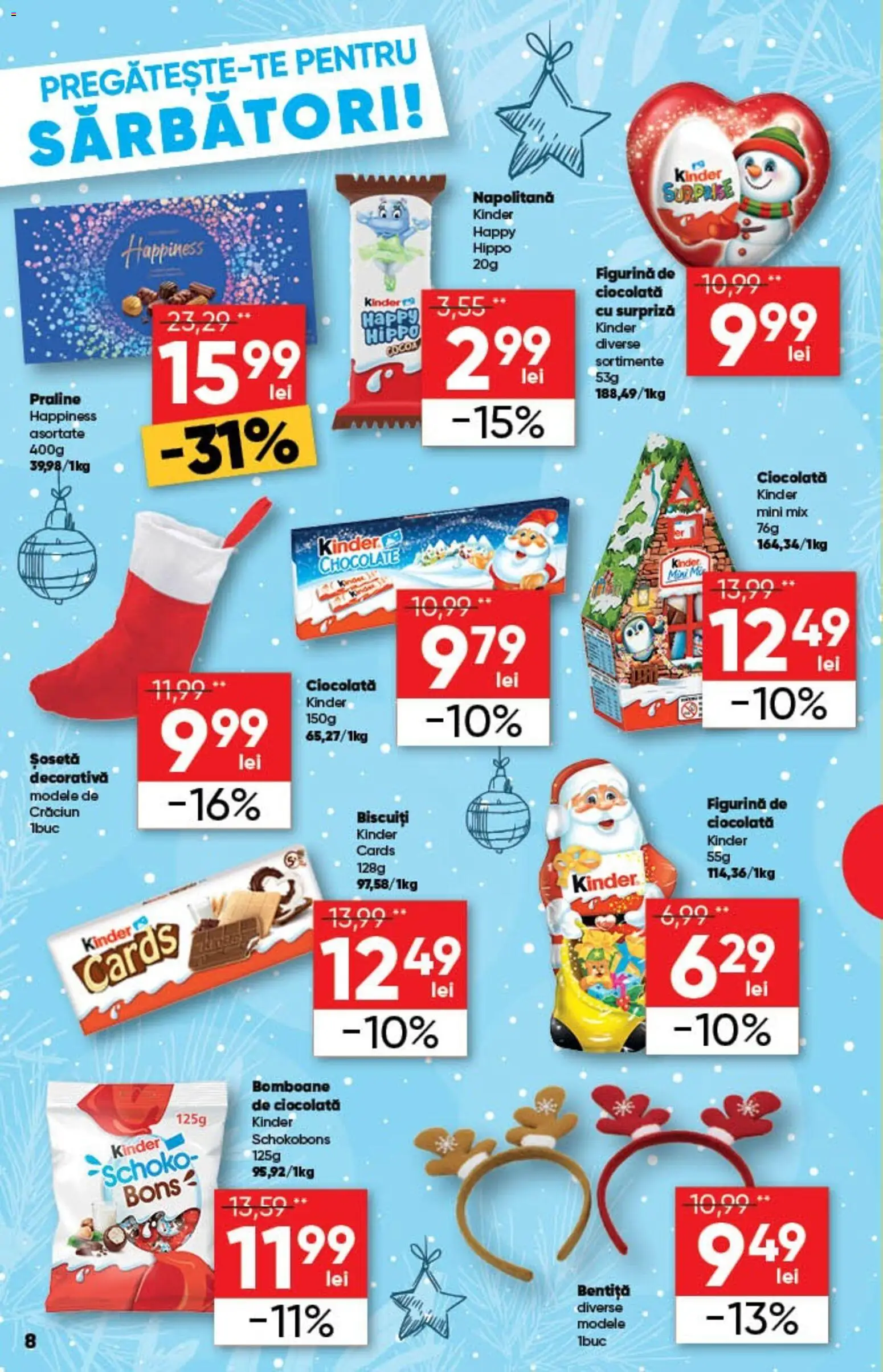 Noul catalog Profi – valabil de la 12.11.2025 | Pagină: 8 | Produse: Praline, Ciocolată, Bomboane, Biscuiți