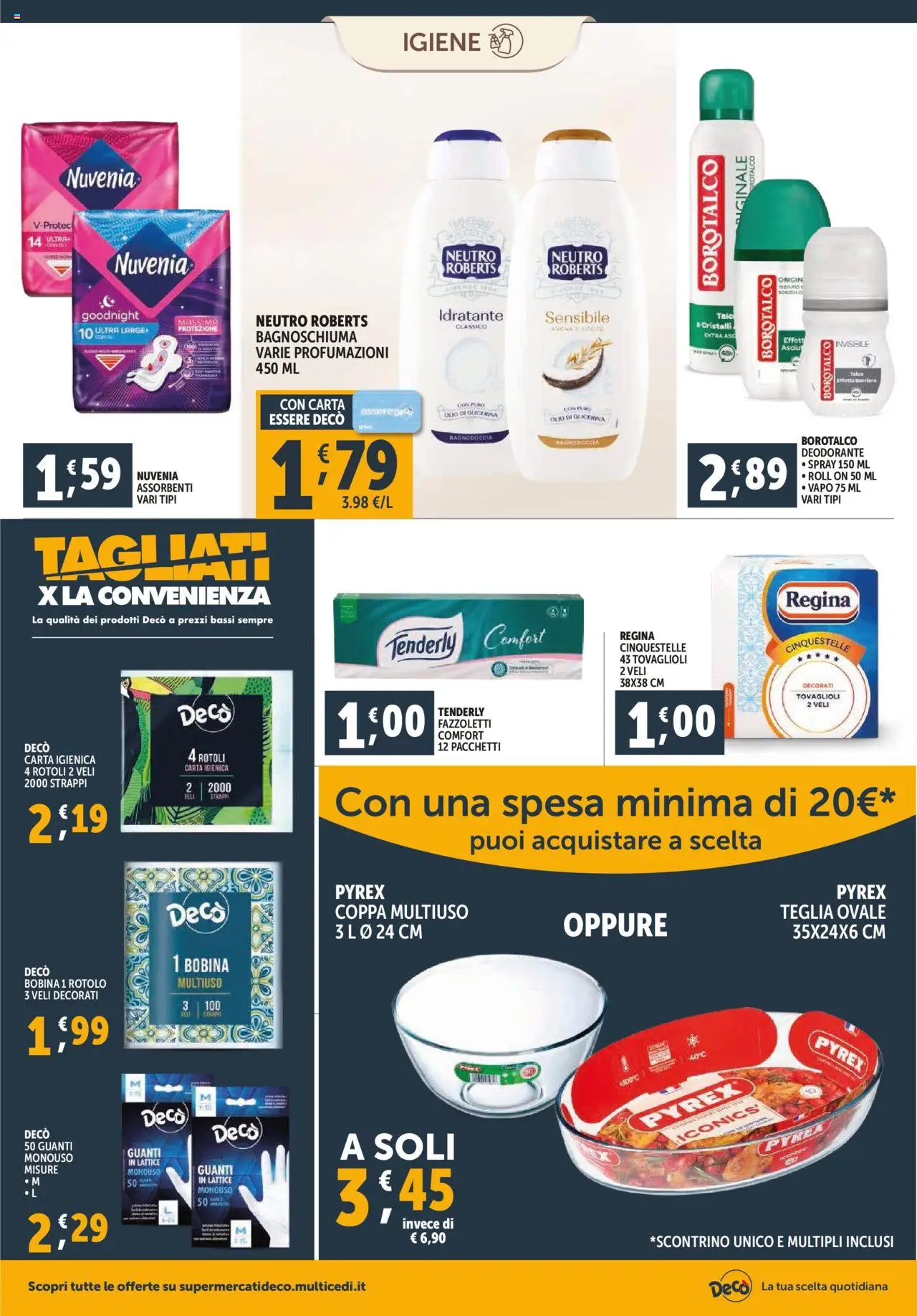 Volantino Decò del 16.10.2025 | Pagina: 18 | Prodotti: Bagnoschiuma, Deodorante, Guanti, Cocco